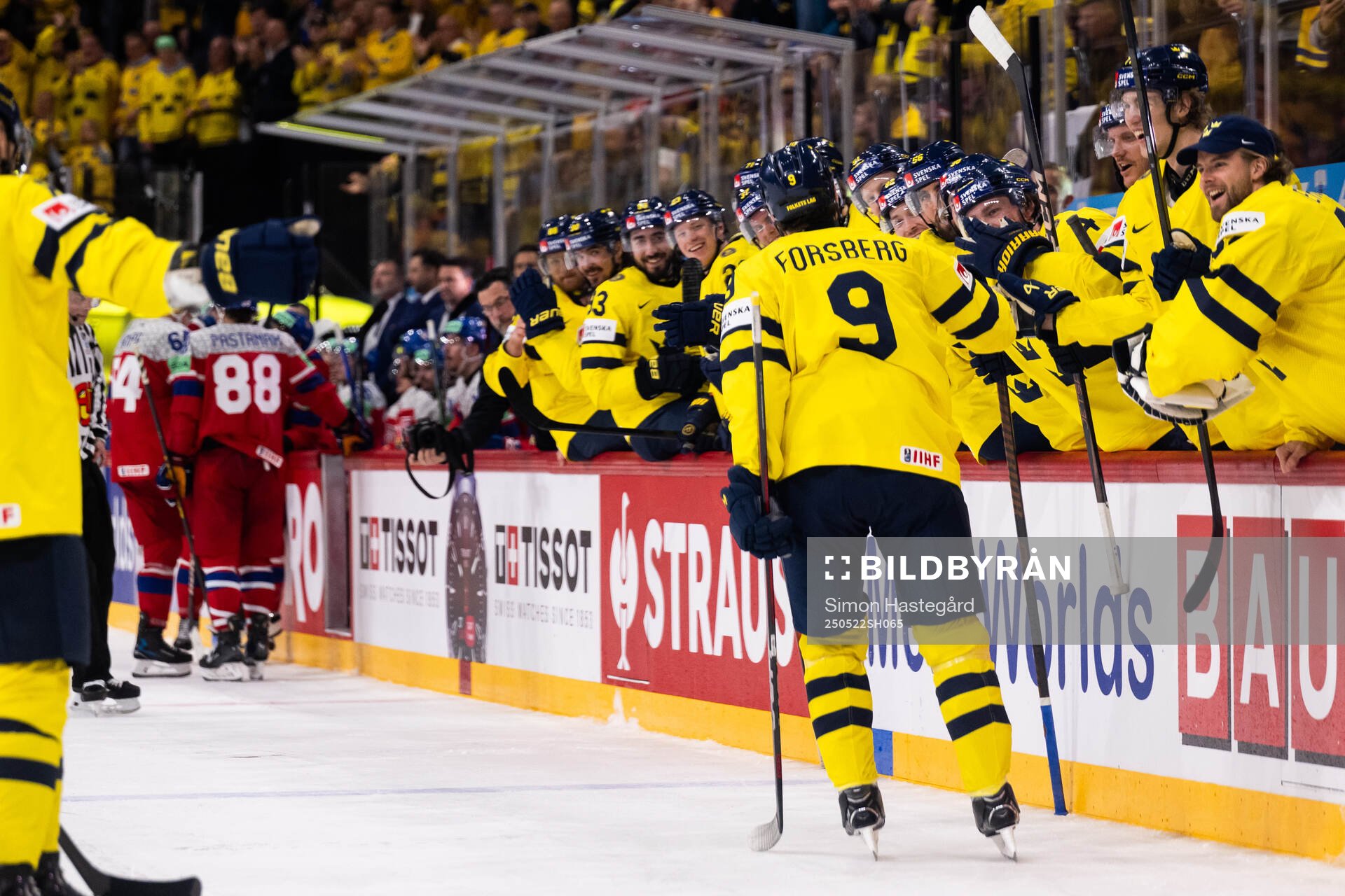 Filip Forsberg of Sweden celebrates