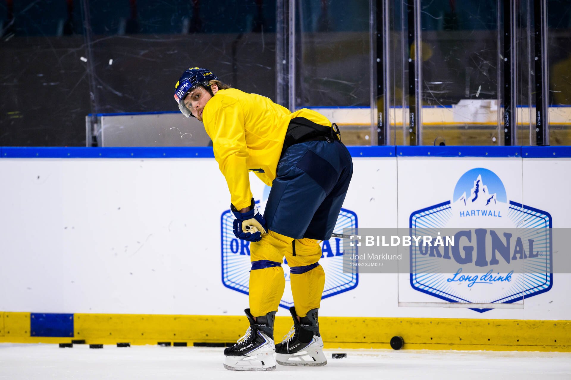 William Nylander of Sweden at a practice session