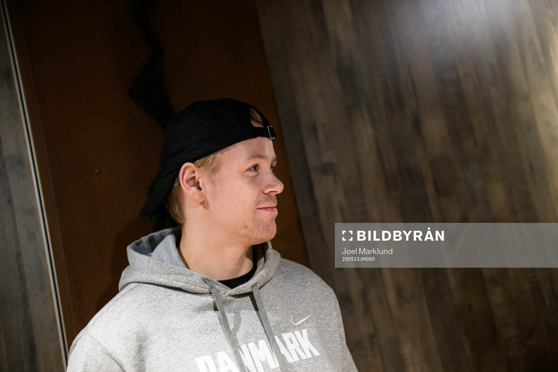 Mikkel Aagaard of Denmark at a press event