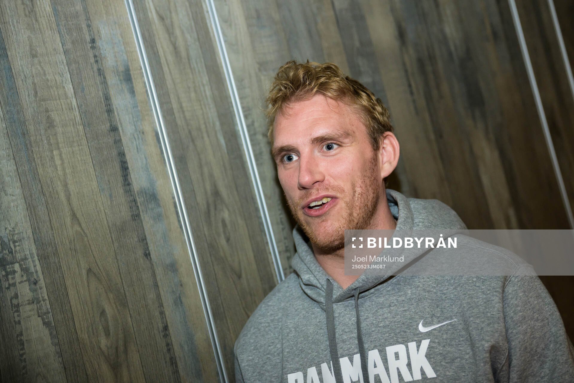 Matias Lassen of Denmark at a press event