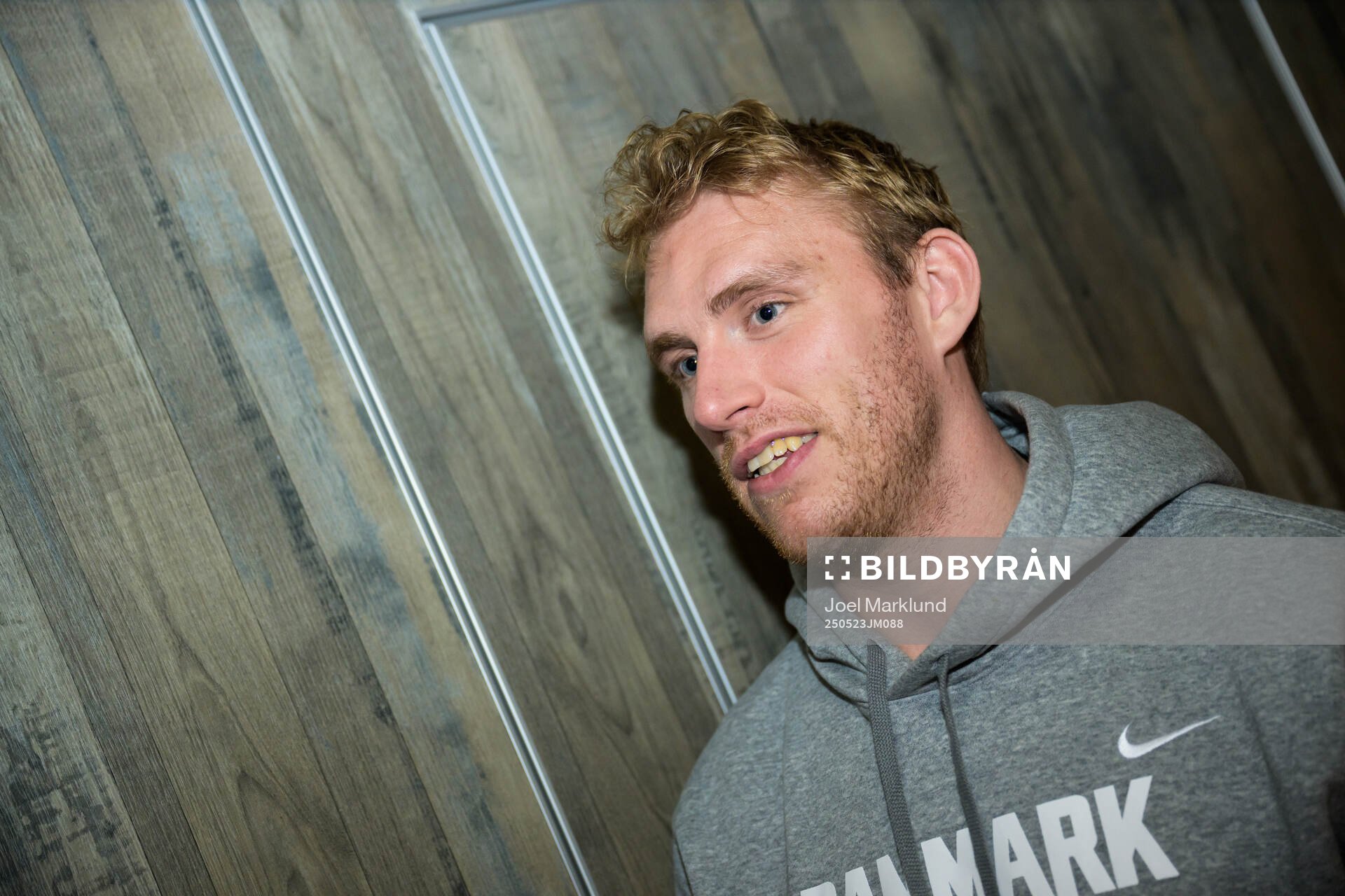 Matias Lassen of Denmark at a press event