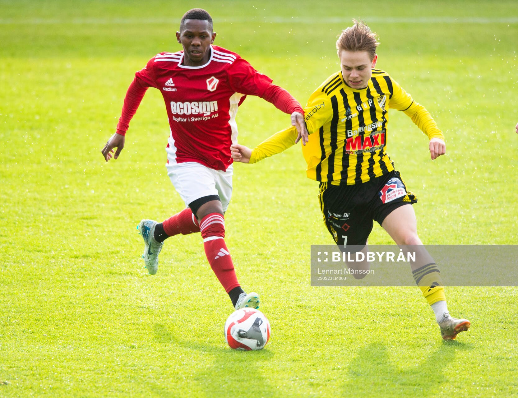 IFK Hässleholms Max Persson i matchen i division 2 mellan