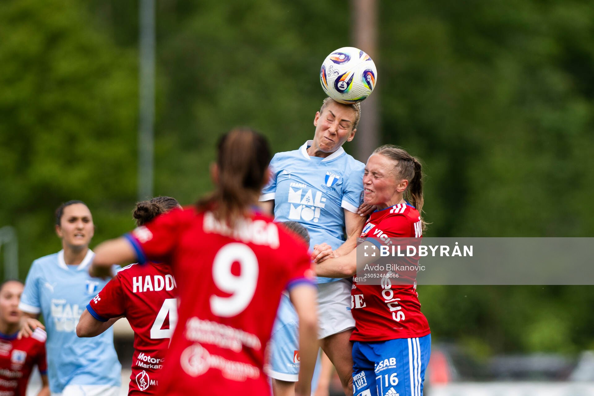 Vittsjös Olivia Wänglund i nickduell med Malmö FFs Mia