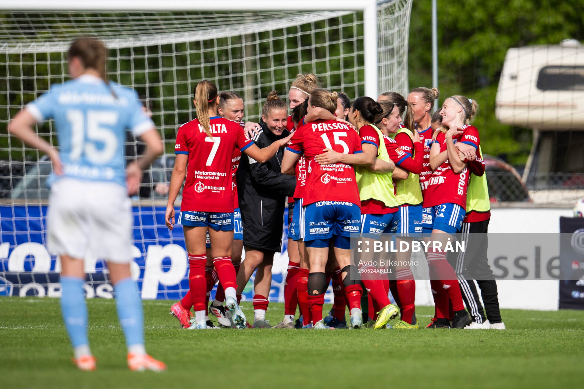 Vittsjös spelare jublar