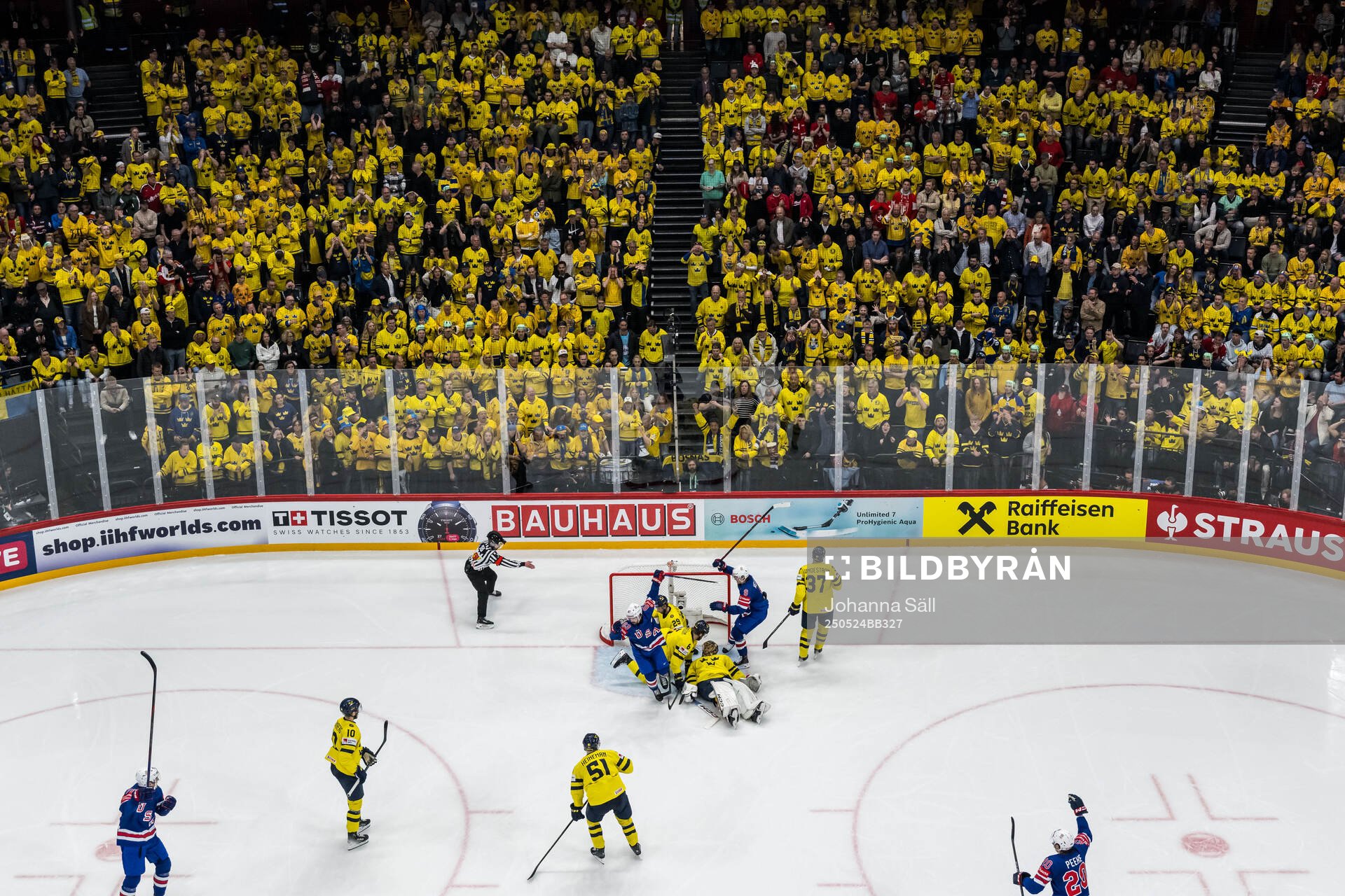 Conor Garland of USA celebrates