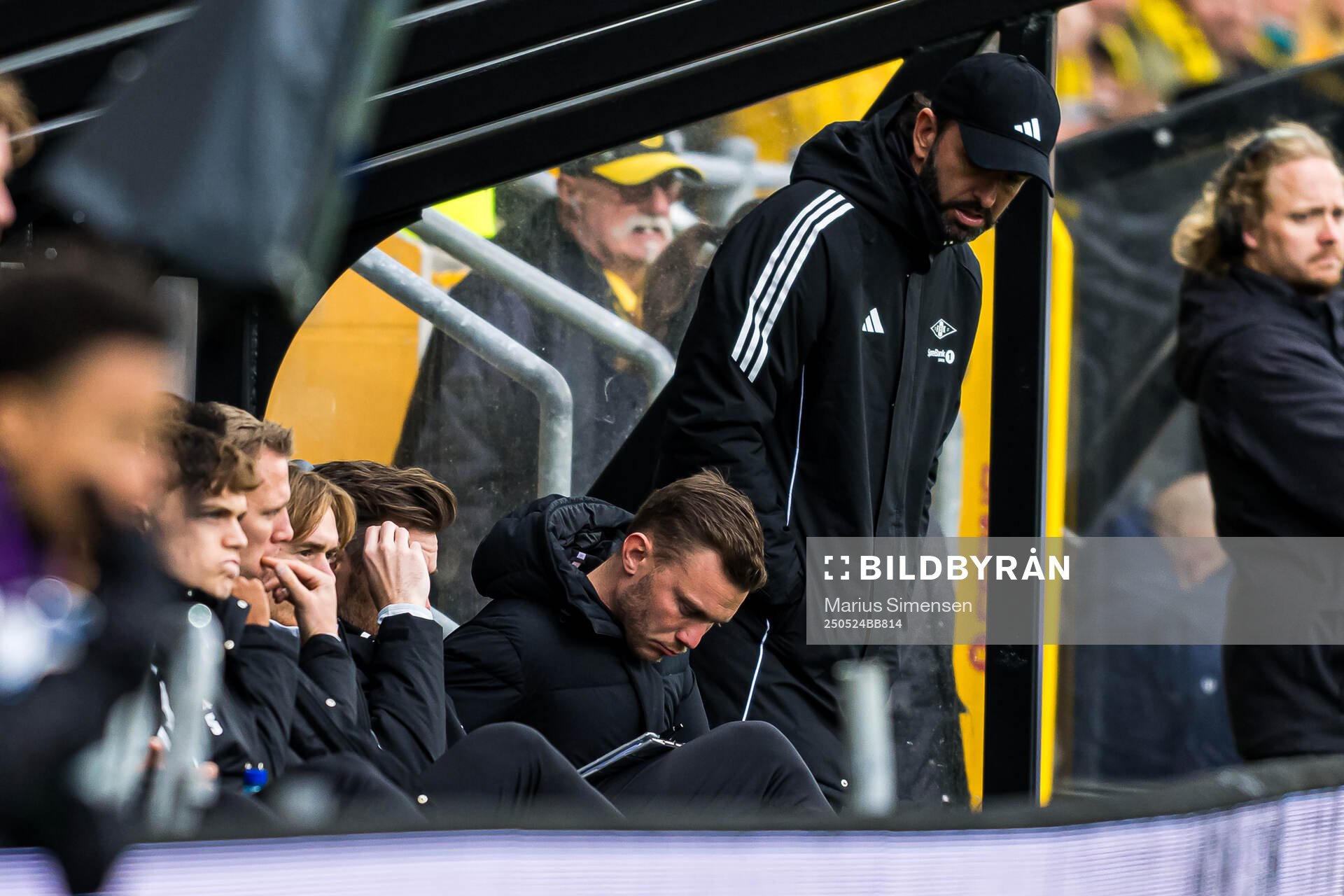 Alfred Johansson, head coach of Rosenborg, looks dejected