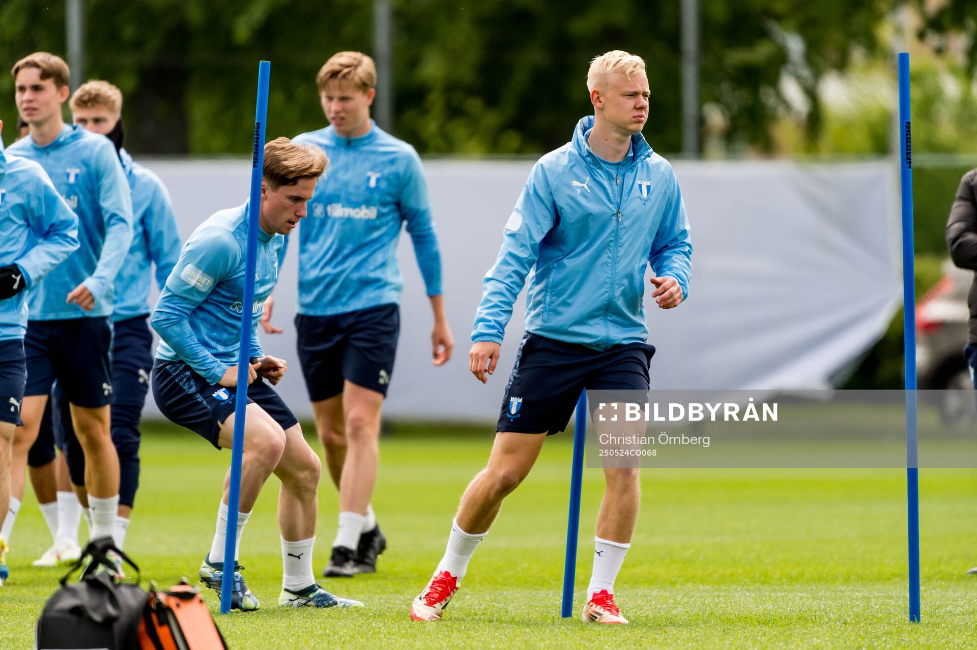 Otto Rosengren under en träning med Malmö FF den 24 maj 2025 i Malmö. 