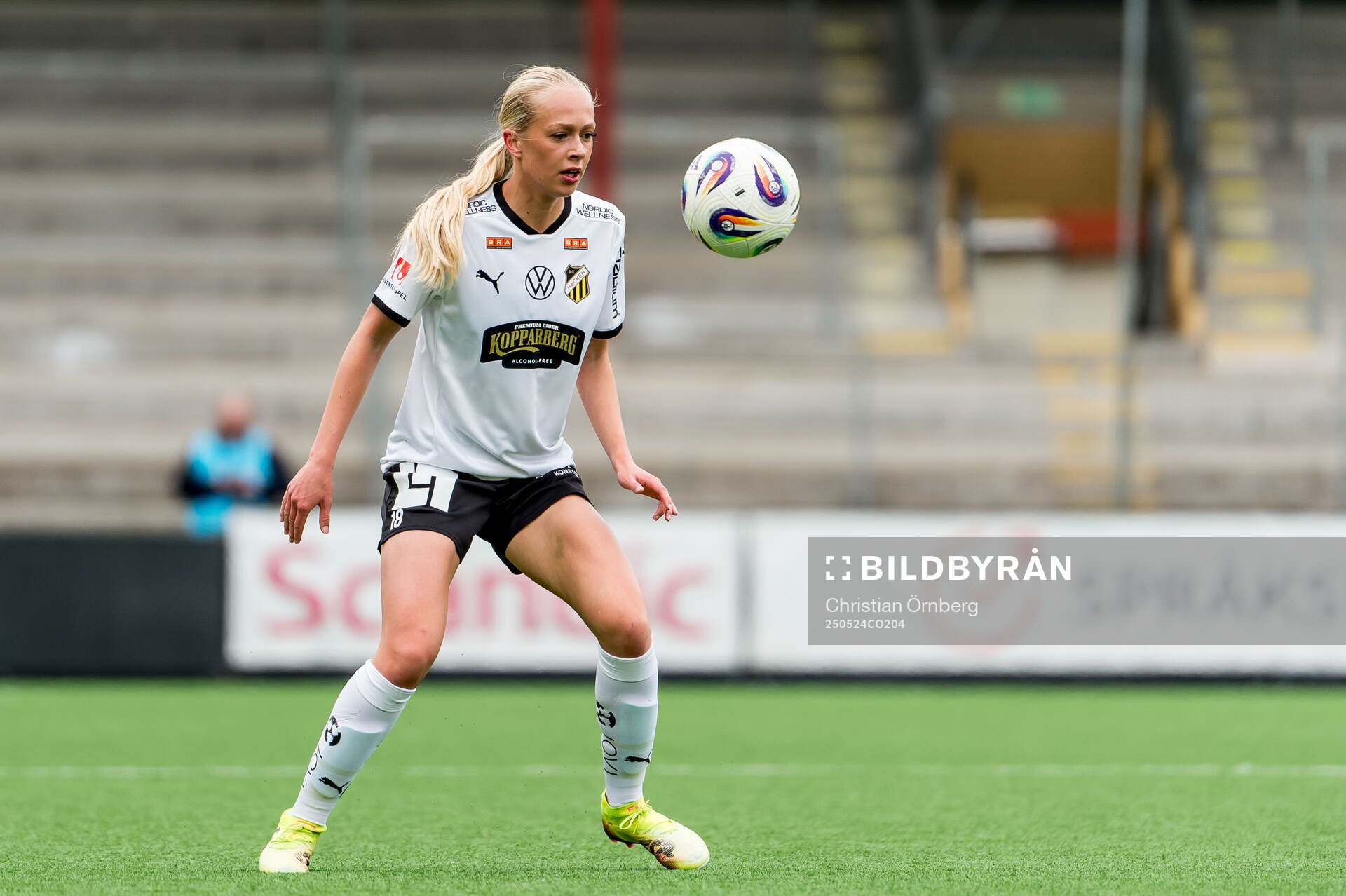Häckens Lisa Löwing under fotbollsmatchen i Damallsvenskan mellan Rosengård och Häcken den 24 maj 2025 i Malmö. 