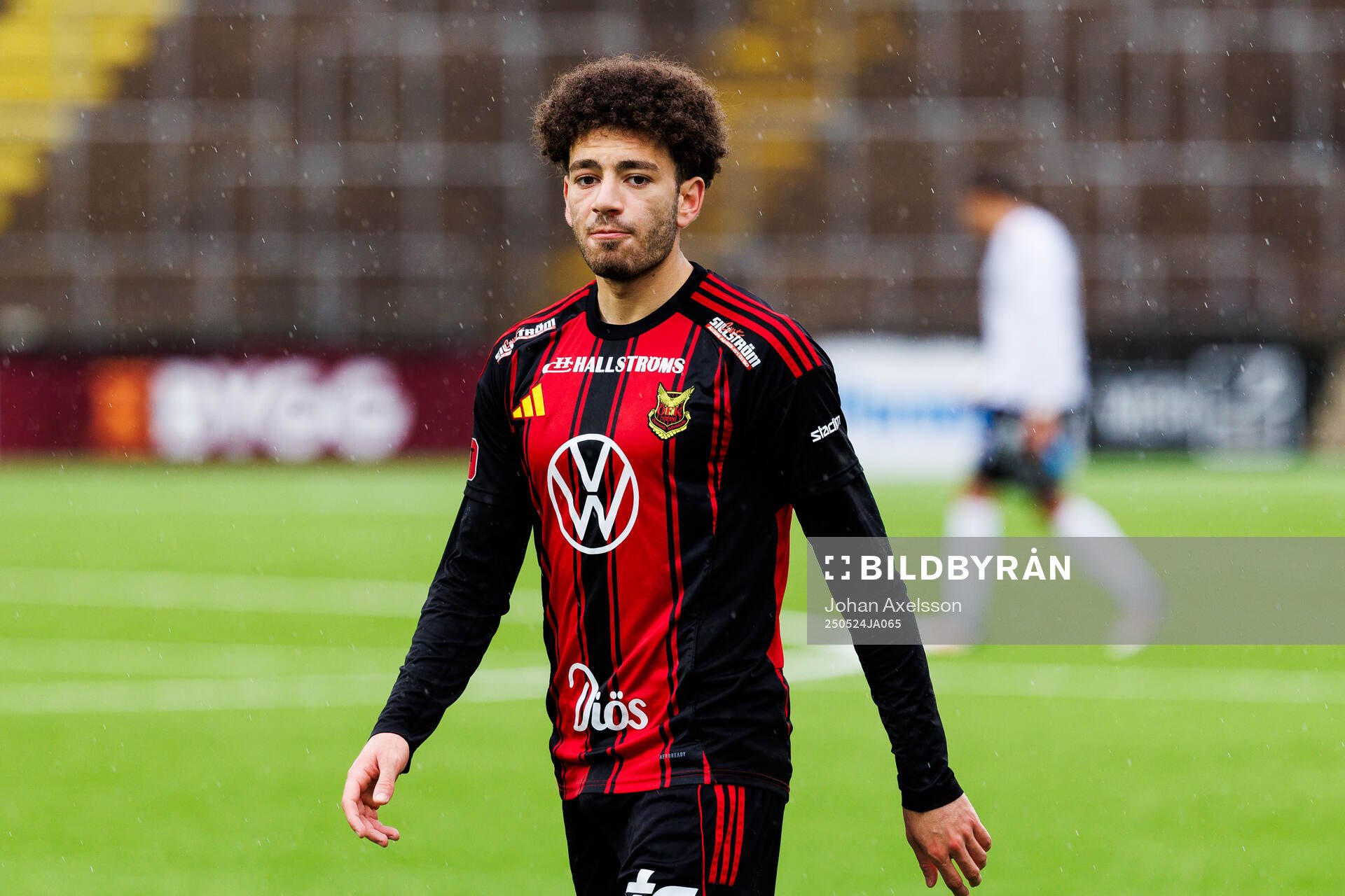 Östersunds Ziad Ghanoum under fotbollsmatchen i Superettan mellan Östersund och Örebro den 24 maj 2025 i Östersund. 