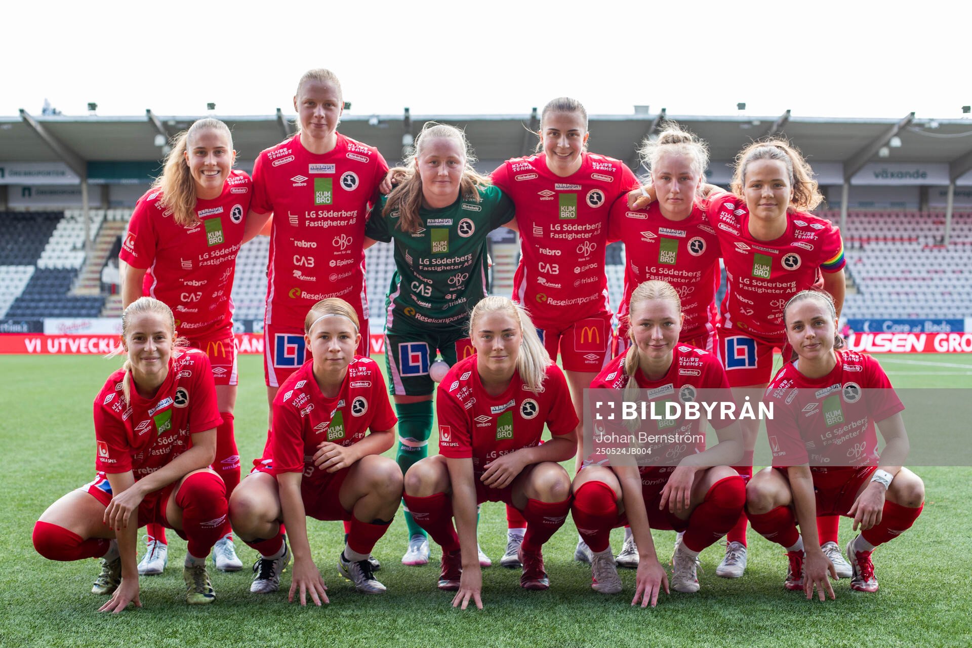 KIF Örebros startelva inför fotbollsmatchen i Elitettan mellan KIF Örebro och Örebro SK den 24 maj 2025 i Örebro. 