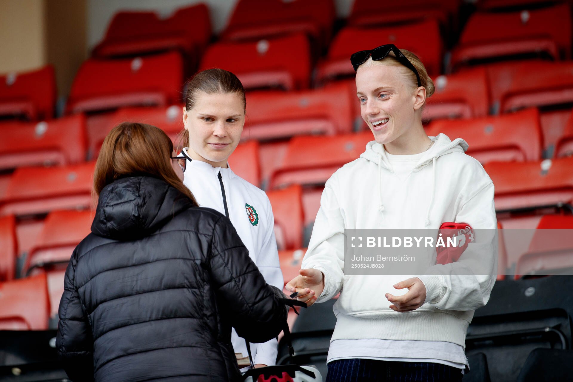Manchester Uniteds Anna Sandberg under fotbollsmatchen i Elitettan mellan KIF Örebro och Örebro SK den 24 maj 2025 i Örebro. 