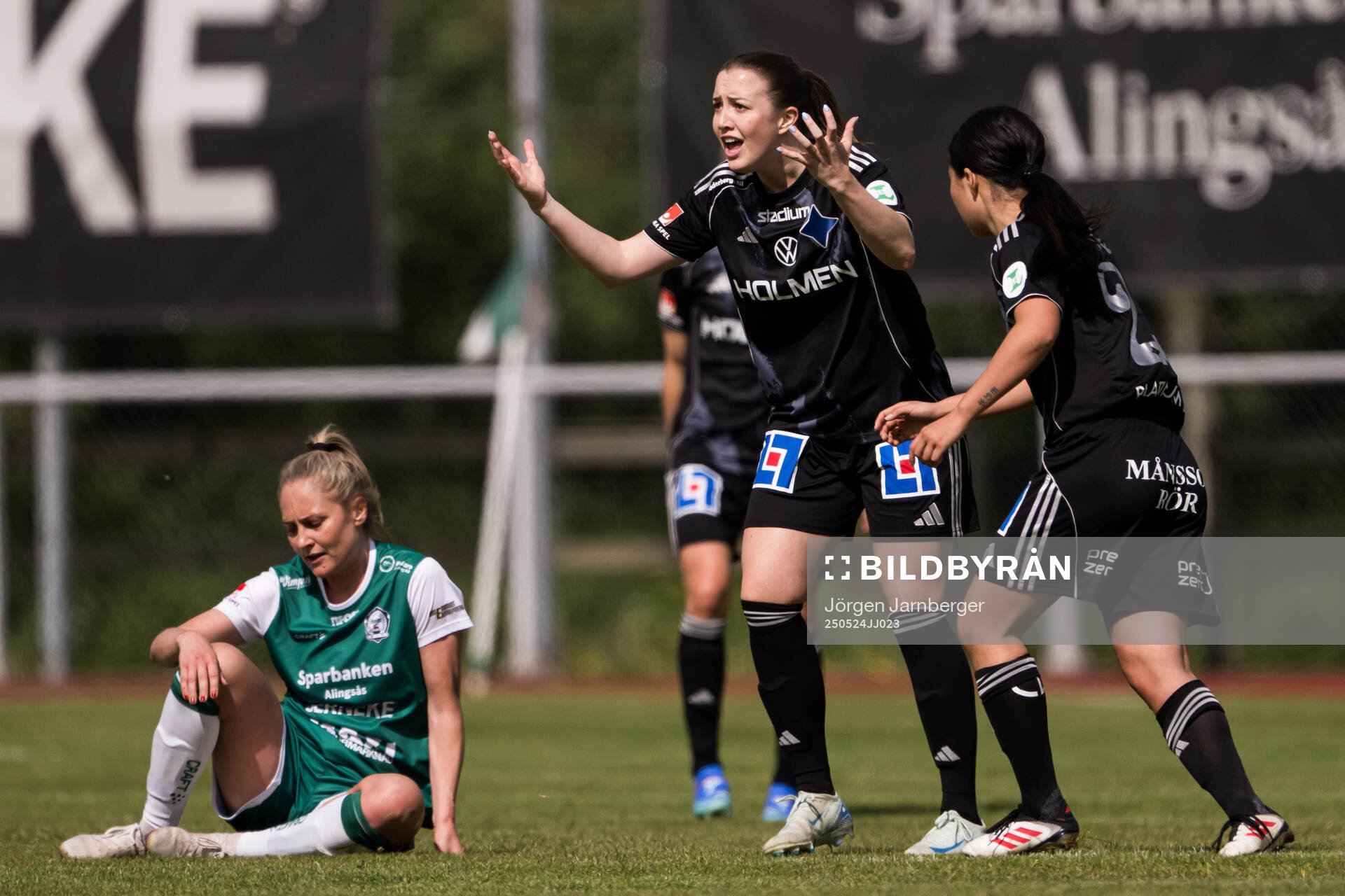 IFK Norrköpings Maja Regnås Valcic under fotbollsmatchen i Damallsvenskan mellan Alingsås och IFK Norrköping den 24 maj 2025 i Alingsås.