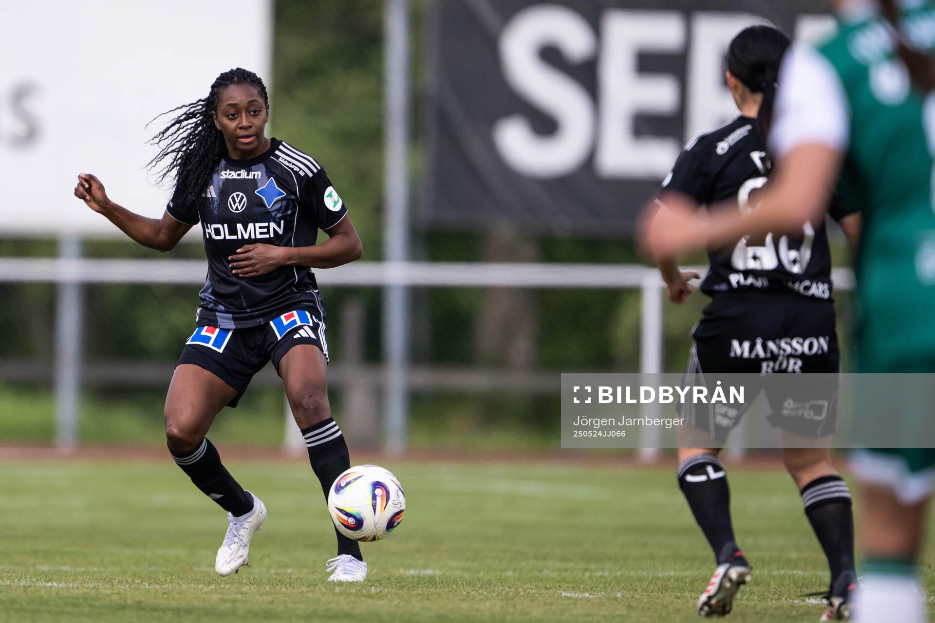 IFK Norrköpings Maya Aliyah Antoine under fotbollsmatchen i Damallsvenskan mellan Alingsås och IFK Norrköping den 24 maj 2025 i Alingsås.