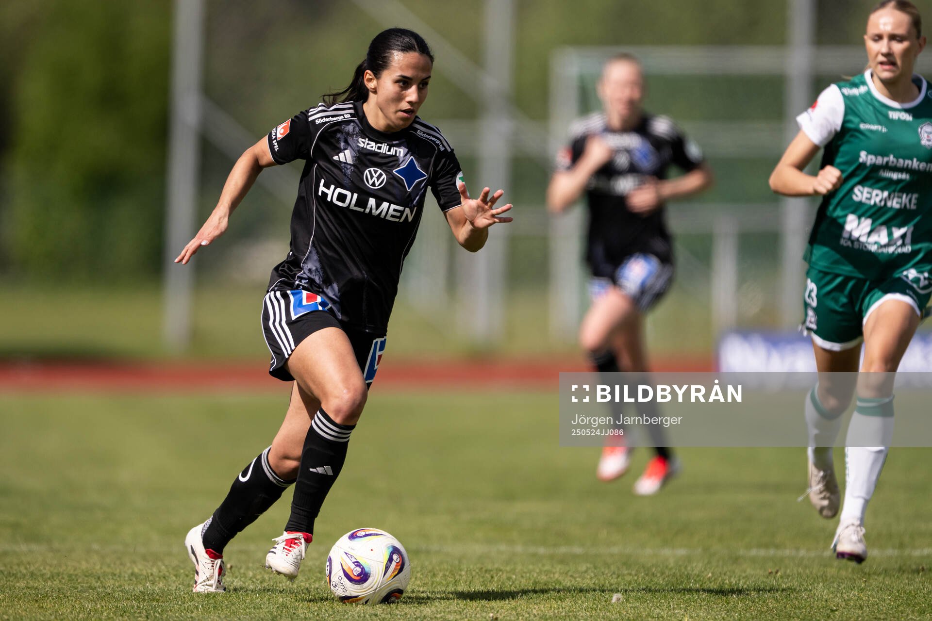 IFK Norrköpings Vesna Milivojevic under fotbollsmatchen i Damallsvenskan mellan Alingsås och IFK Norrköping den 24 maj 2025 i Alingsås.