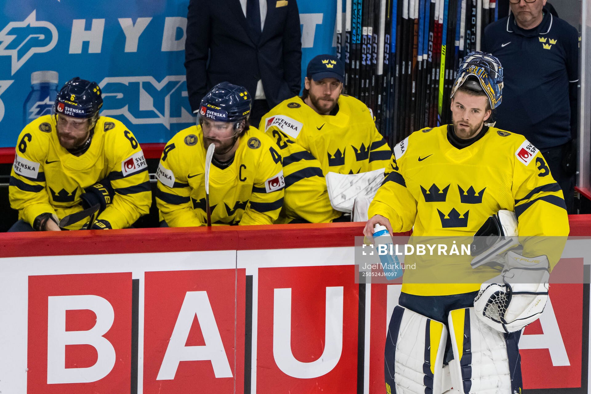 Adam Larsson, Rasmus Andersson, goaltender Jacob