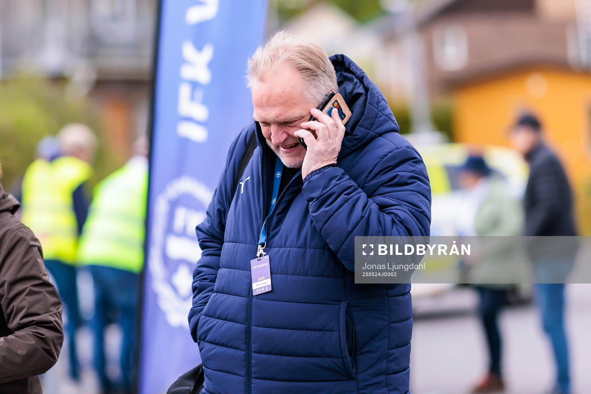 Värnamos sportchef Jörgen Petersson inför fotbollsmatchen i Allsvenskan mellan Värnamo och Öster den 24 maj 2025 i Värnamo. 