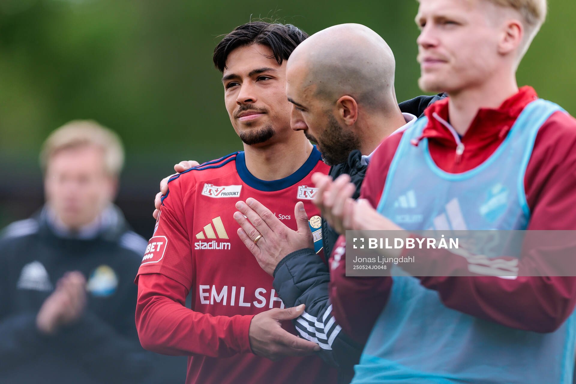 Östers Lukas Bergquist och tränare Martin Foyston