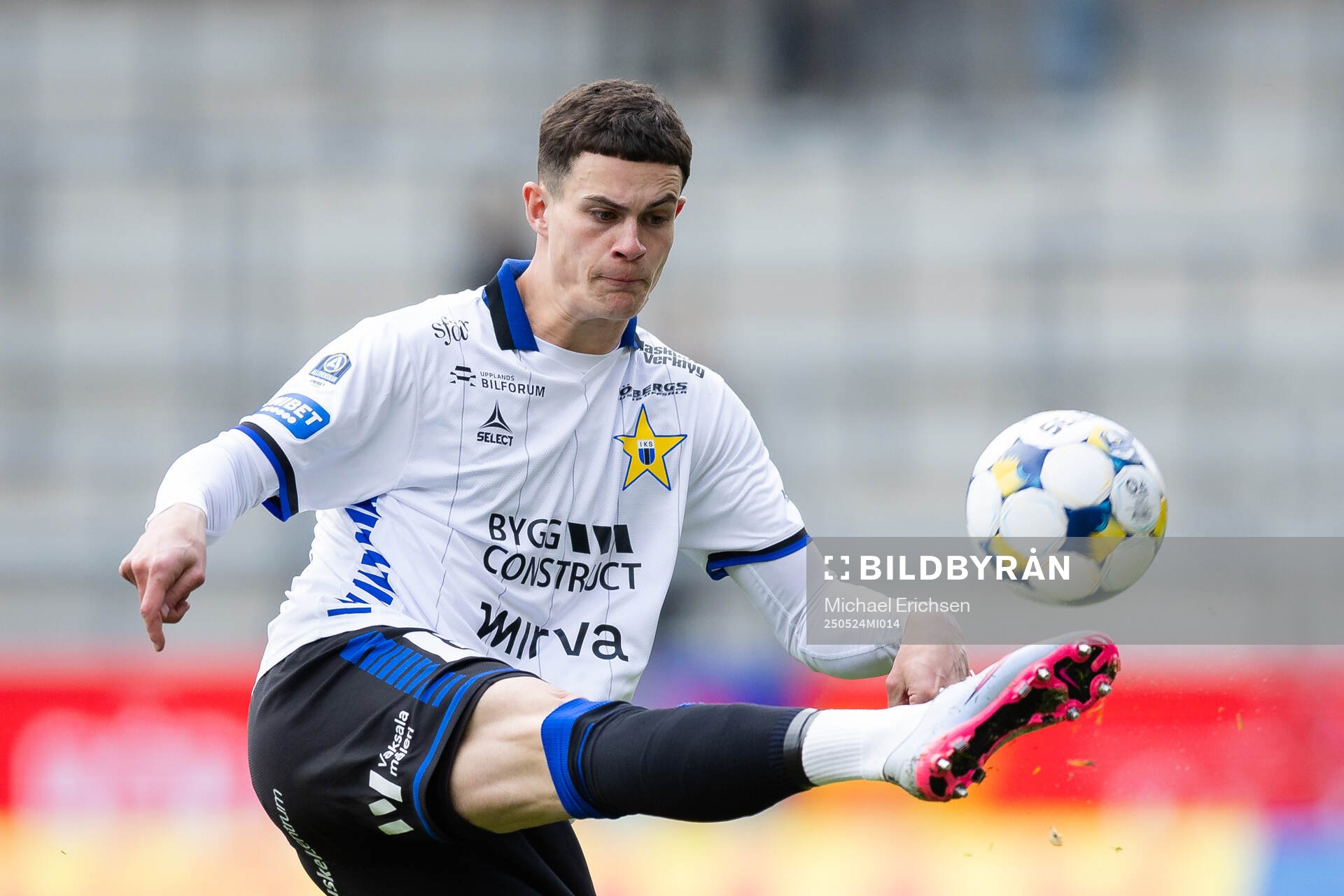 Sirius Robbie Ure under fotbollsmatchen i Allsvenskan mellan GAIS och Sirius den 24 maj 2025 i Göteborg. 