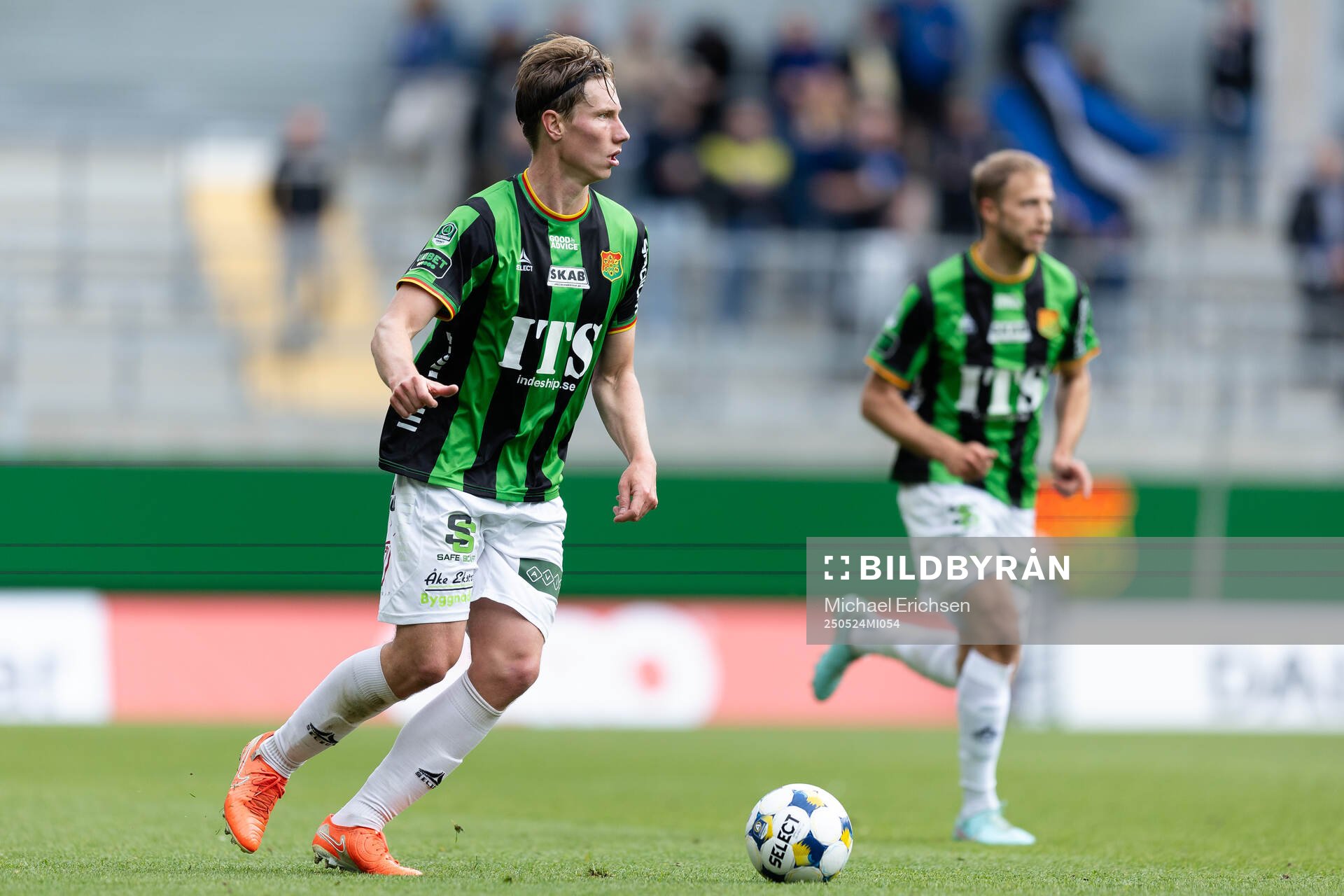 GAIS Robin Frej under fotbollsmatchen i Allsvenskan mellan GAIS och Sirius den 24 maj 2025 i Göteborg. 