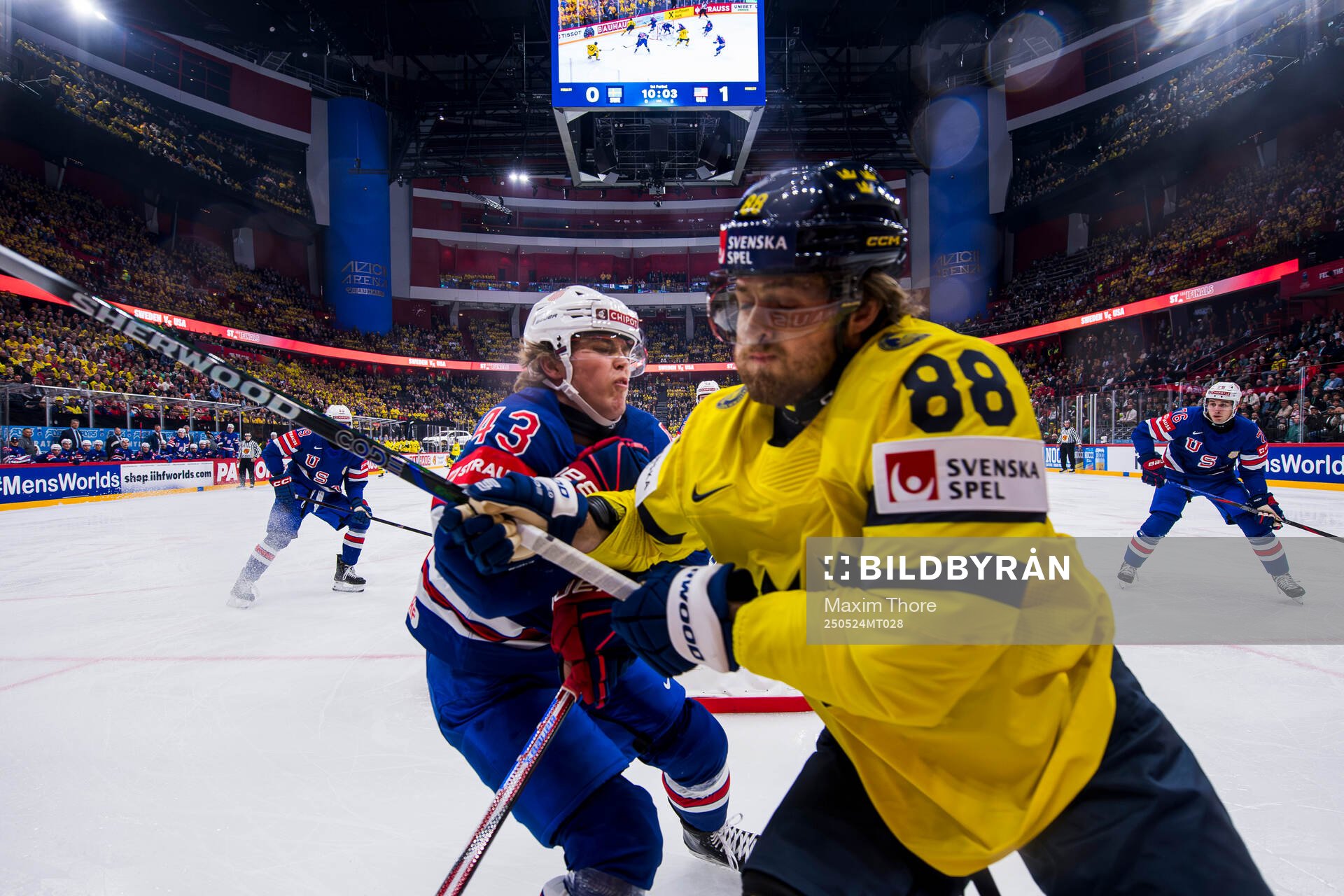 Will Smith of USA and William Nylander of Sweden