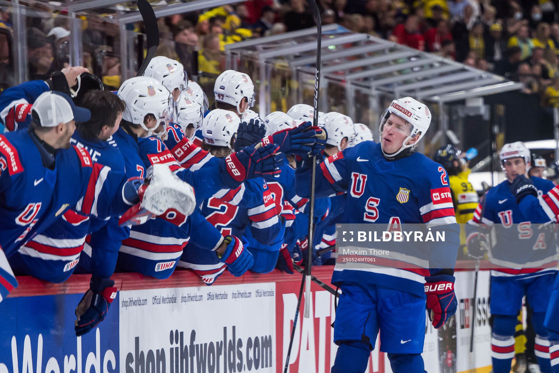 Jackson LaCombe of USA celebrates