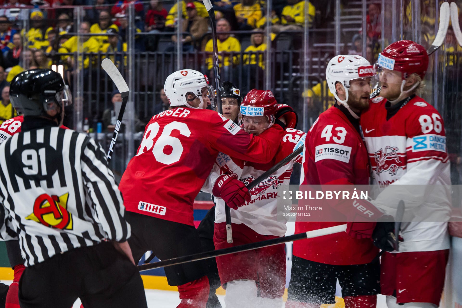 Janis Moser and Andrea Glauser of Switzerland against