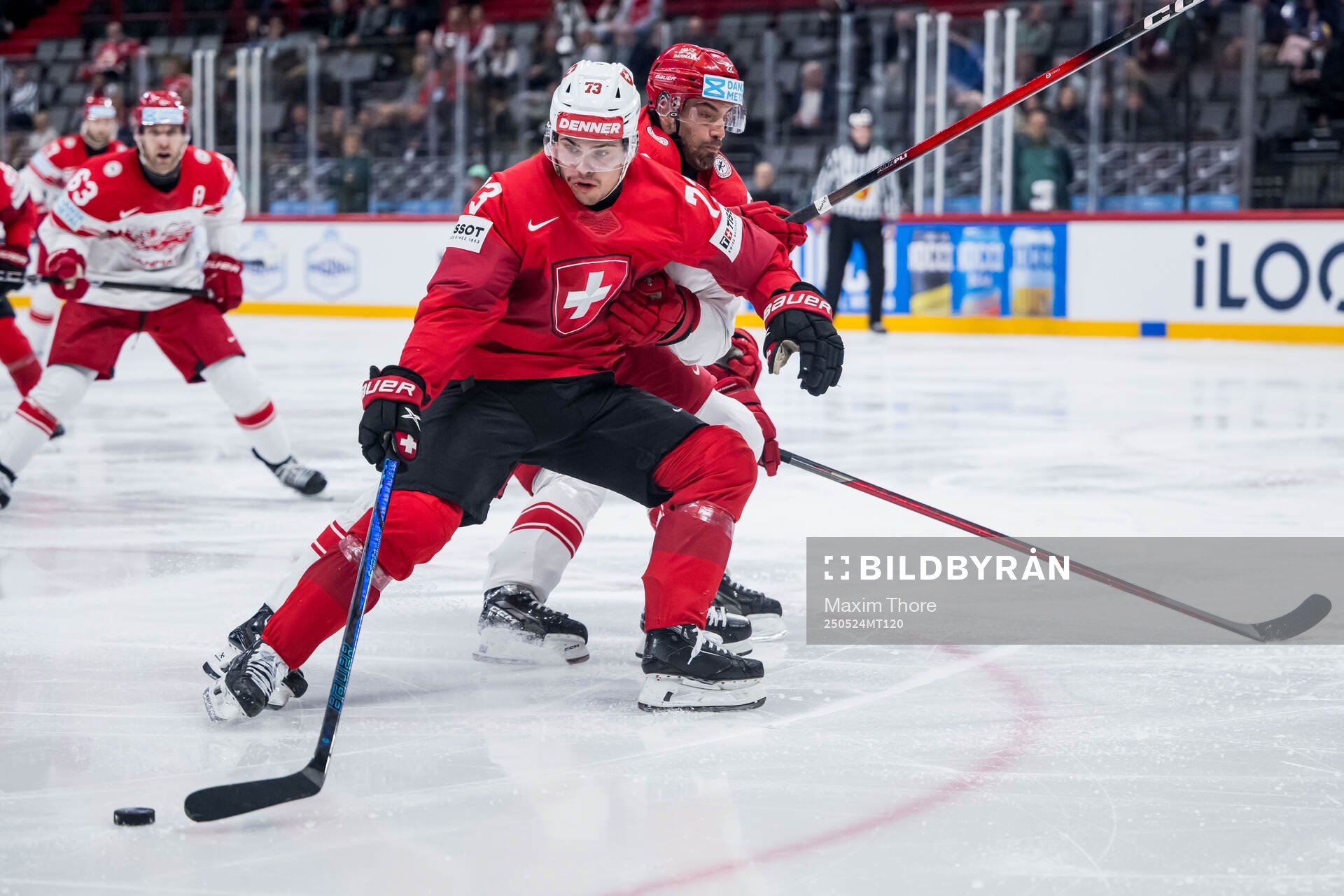 Sandro Schmid of Switzerland and Markus Lauridsen of Denmark