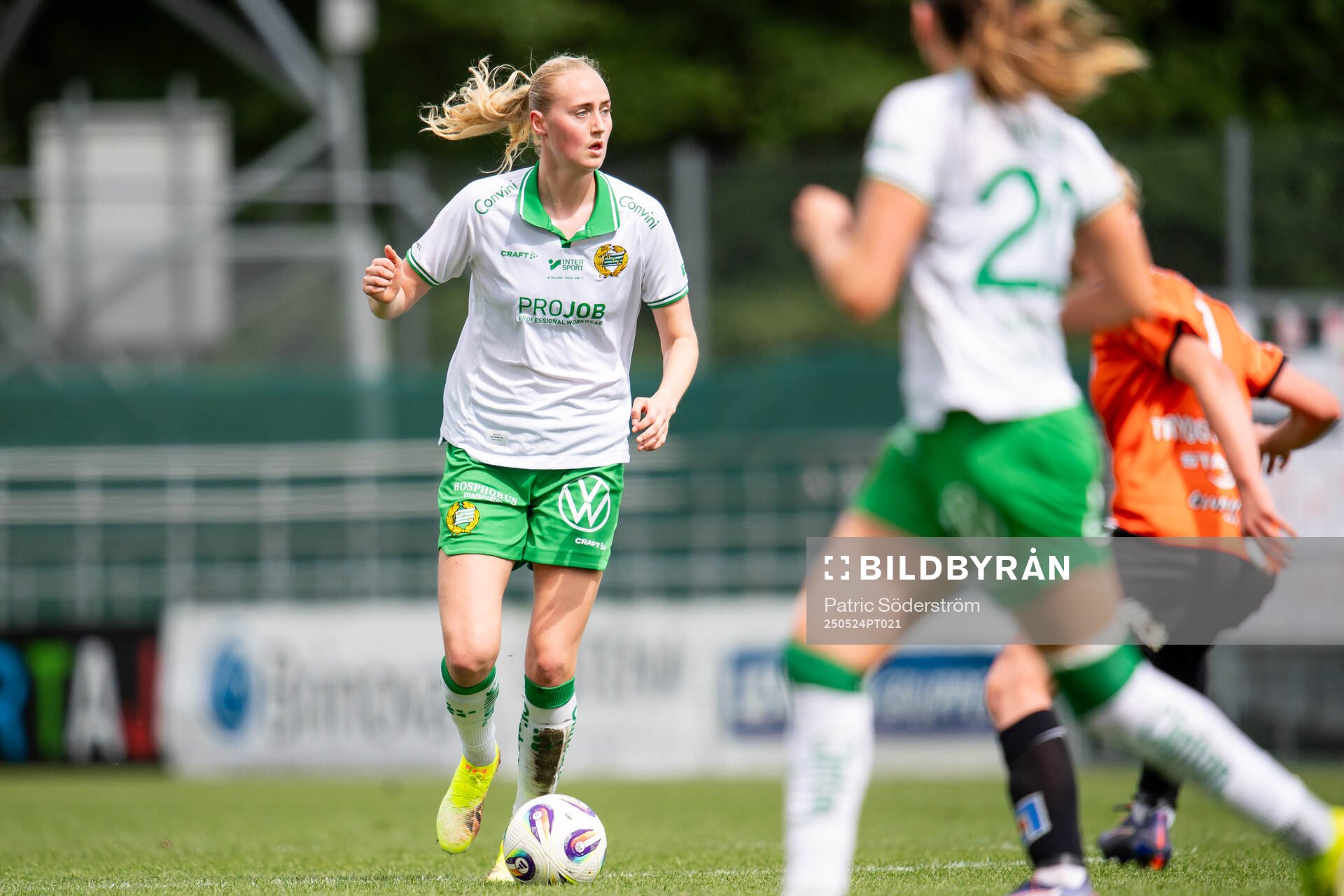 Hammarbys Emilie Bragstad under fotbollsmatchen i Damallsvenskan mellan Kristianstad och Hammarby den 24 maj 2025 i Kristianstad.