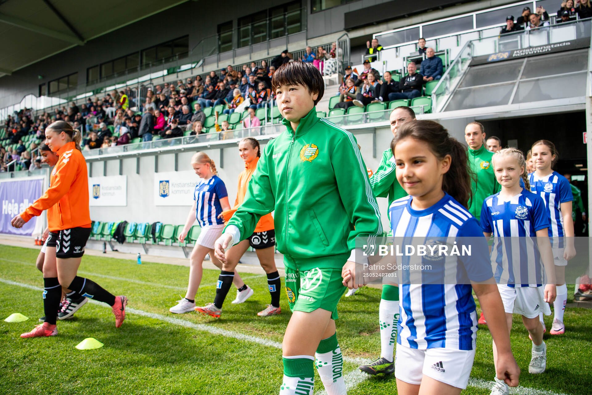Hammarbys Asato Miyagawa inför fotbollsmatchen i Damallsvenskan mellan Kristianstad och Hammarby den 24 maj 2025 i Kristianstad.
