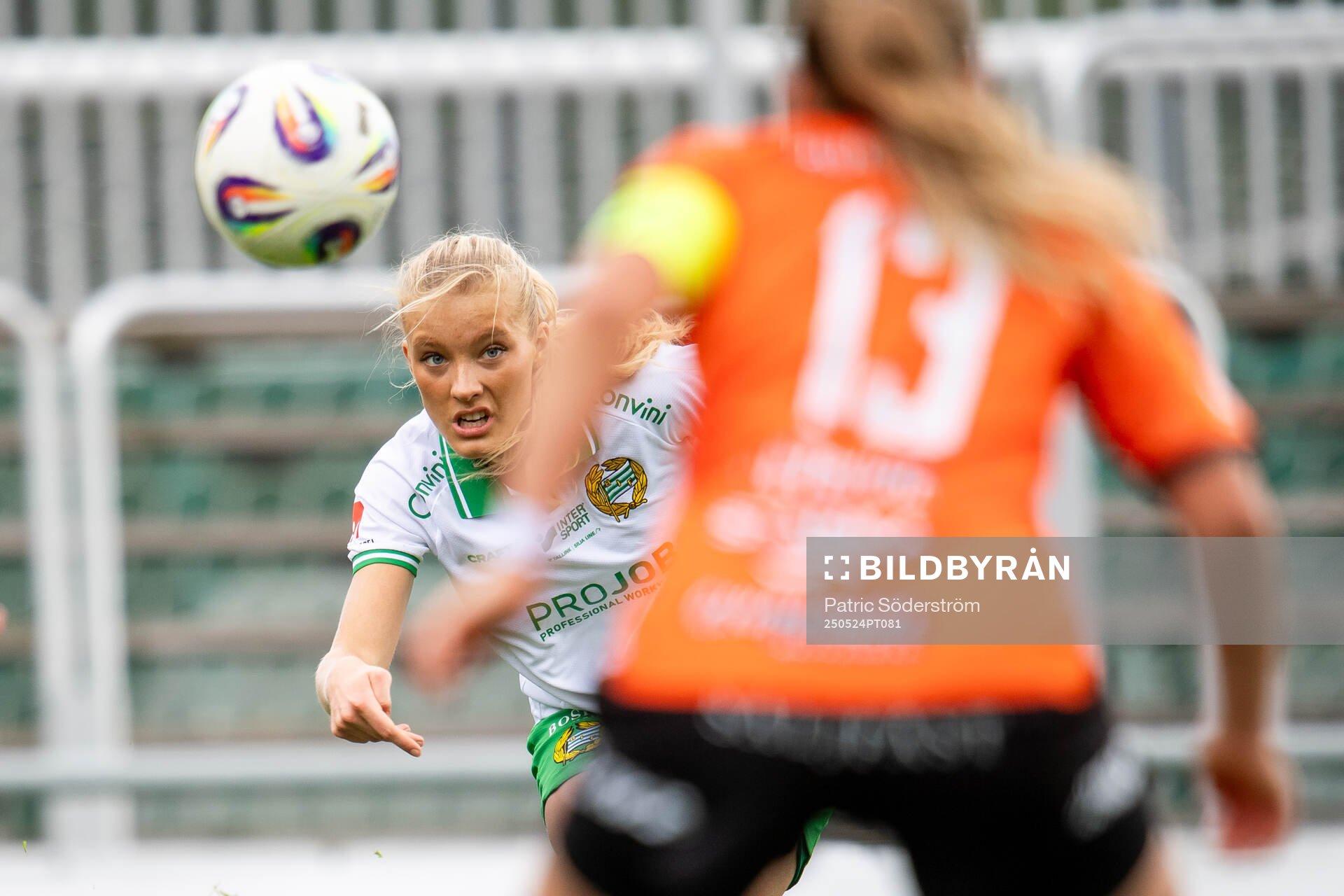 Hammarbys Smilla Holmberg under fotbollsmatchen i Damallsvenskan mellan Kristianstad och Hammarby den 24 maj 2025 i Kristianstad.