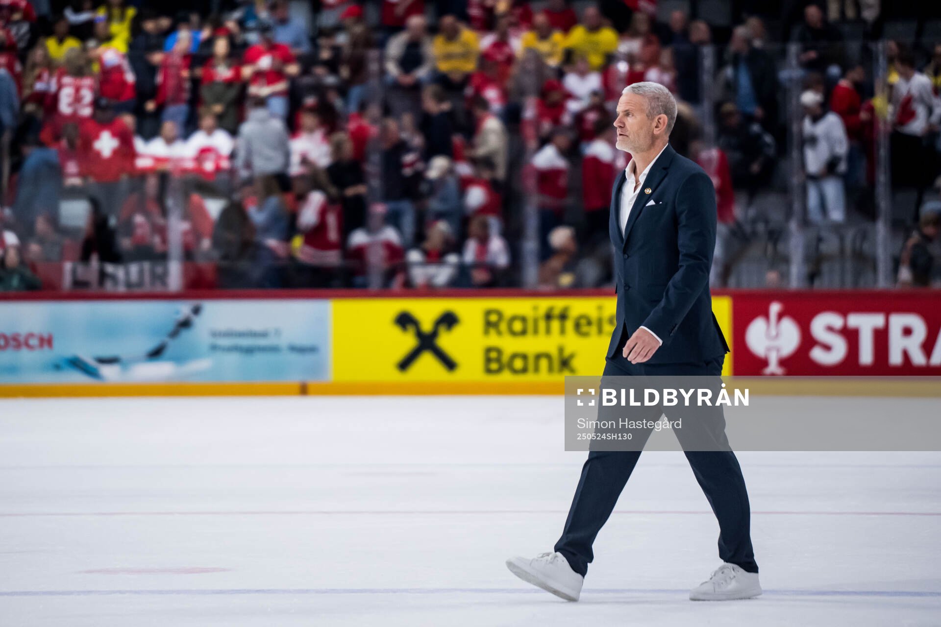 Head coach Mikael Gath of Denmark
