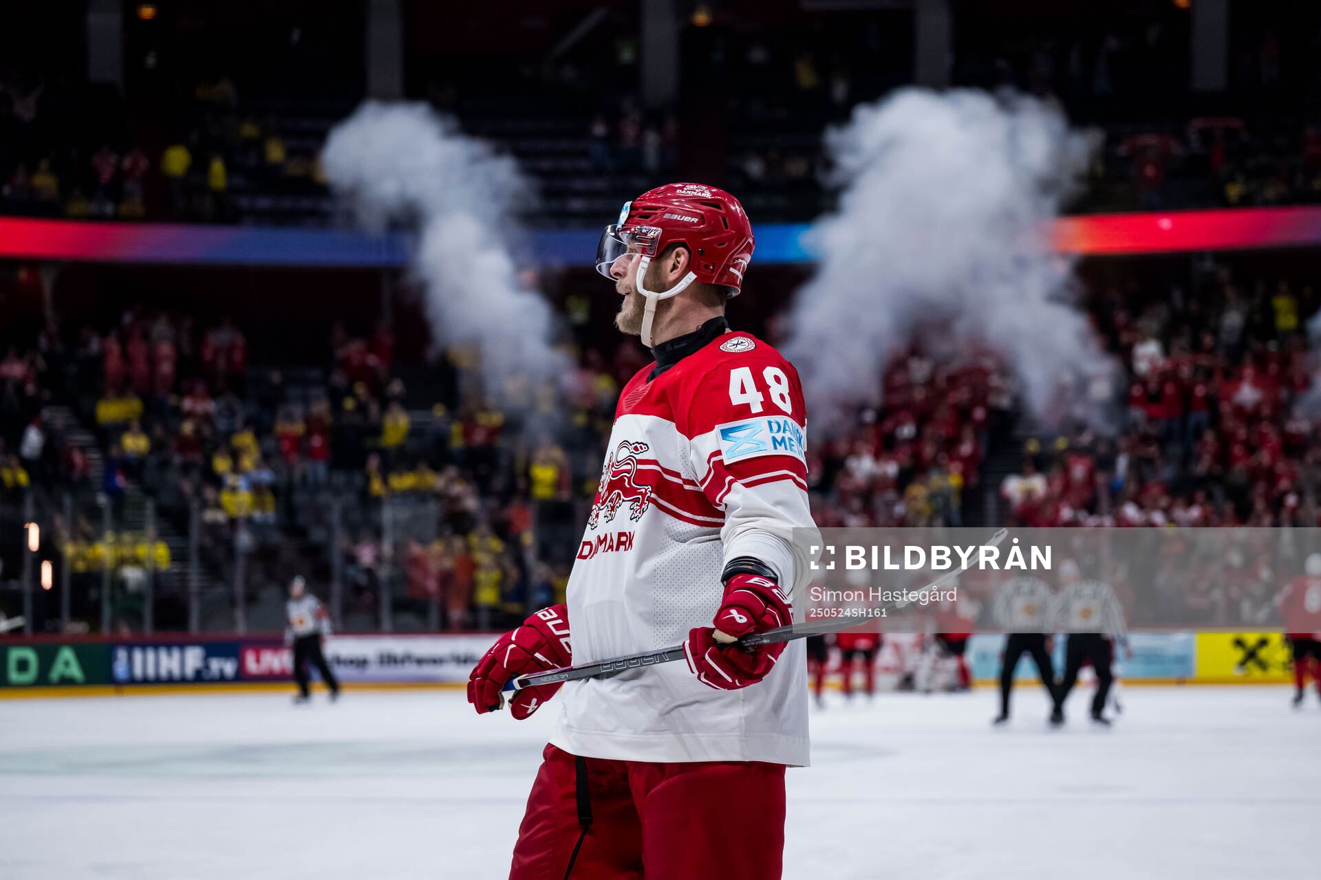 Morten Poulsen of Denmark looks dejected