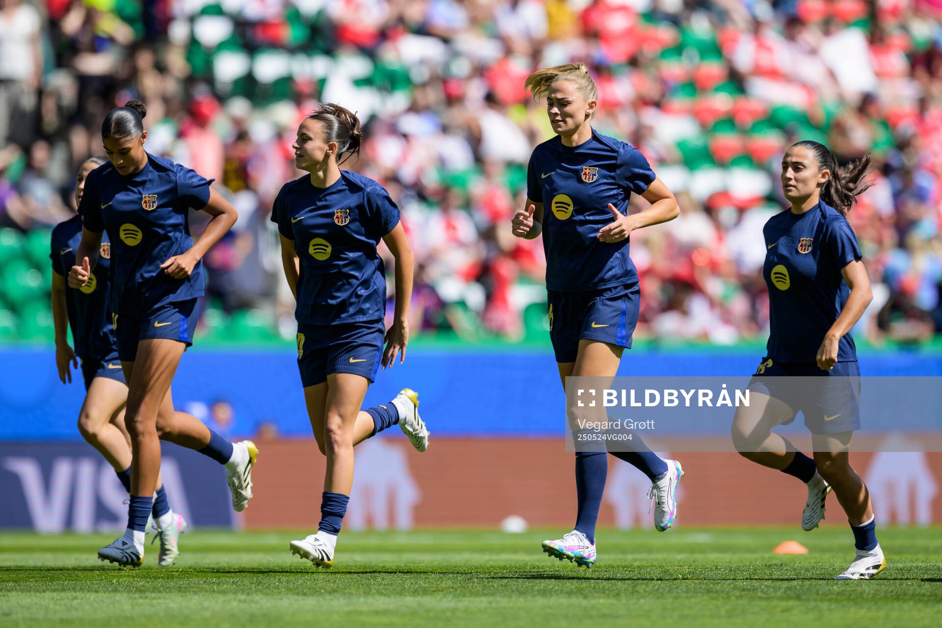 Fridolina Rolfö of Barcelona ahead of the UEFA Women's Champions League final match between Arsenal and Barcelona on May 24, 2025 in Lisbon.