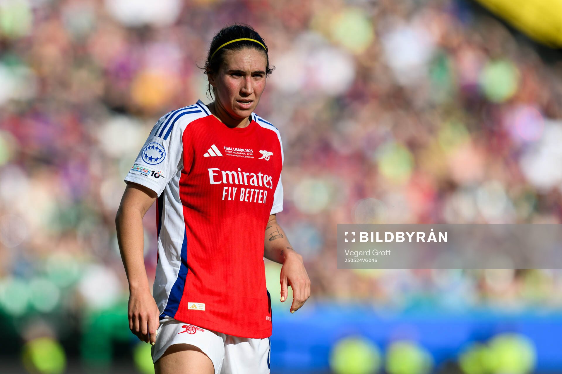 Mariona Caldentey of Arsenal during the UEFA Women's Champions League final match between Arsenal and Barcelona on May 24, 2025 in Lisbon.