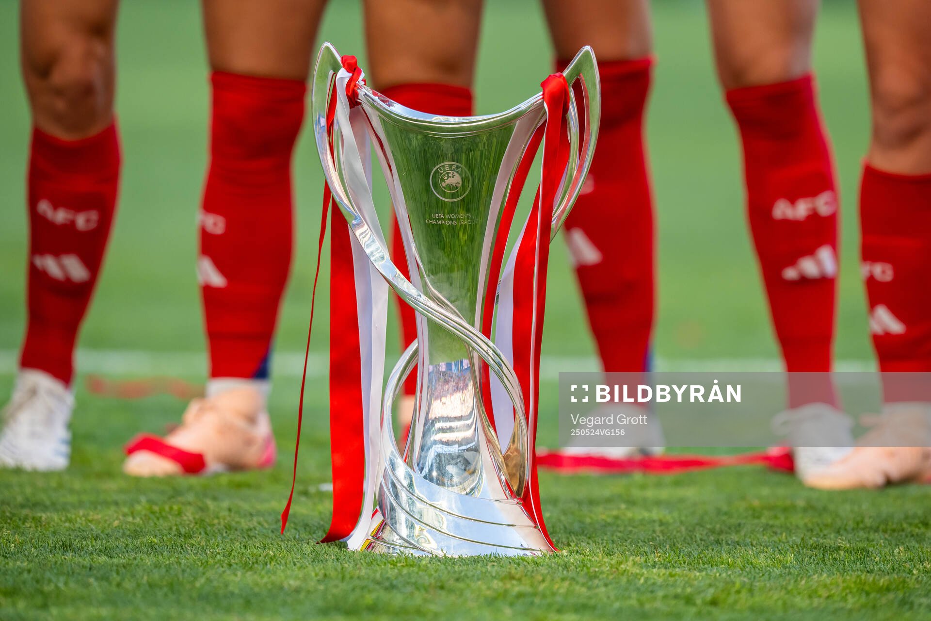 The trophy the UEFA Women's Champions League final match