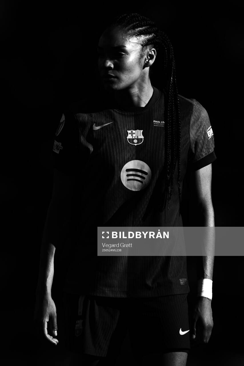 Salma Paralluelo of Barcelona during the UEFA Women's Champions League final match between Arsenal and Barcelona on May 24, 2025 in Lisbon.