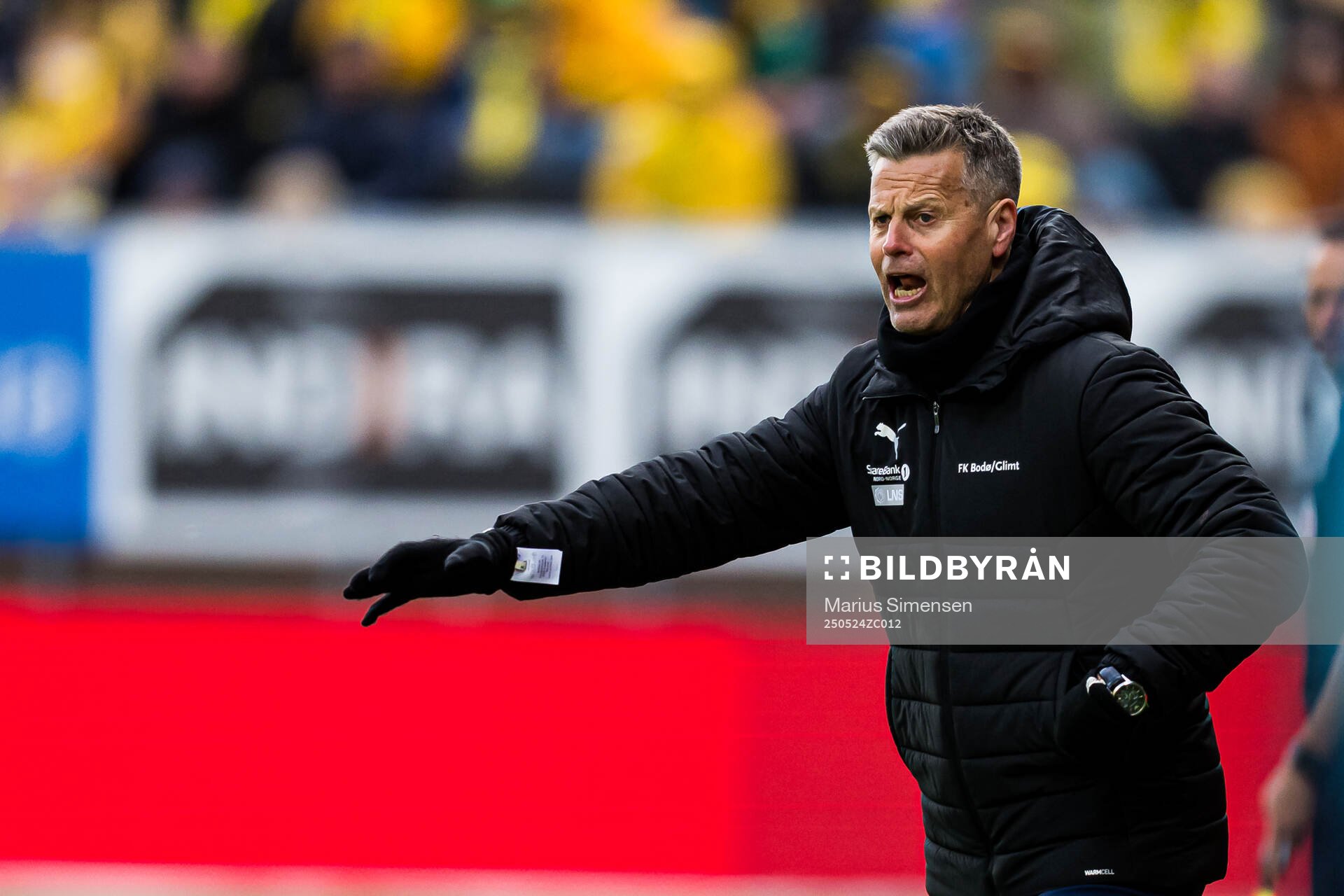 Kjetil Knutsen, head coach of Bodø/Glimt, during the Eliteserien match between Bodø/Glimt and Rosenborg on May 24, 2025 in Bodø.