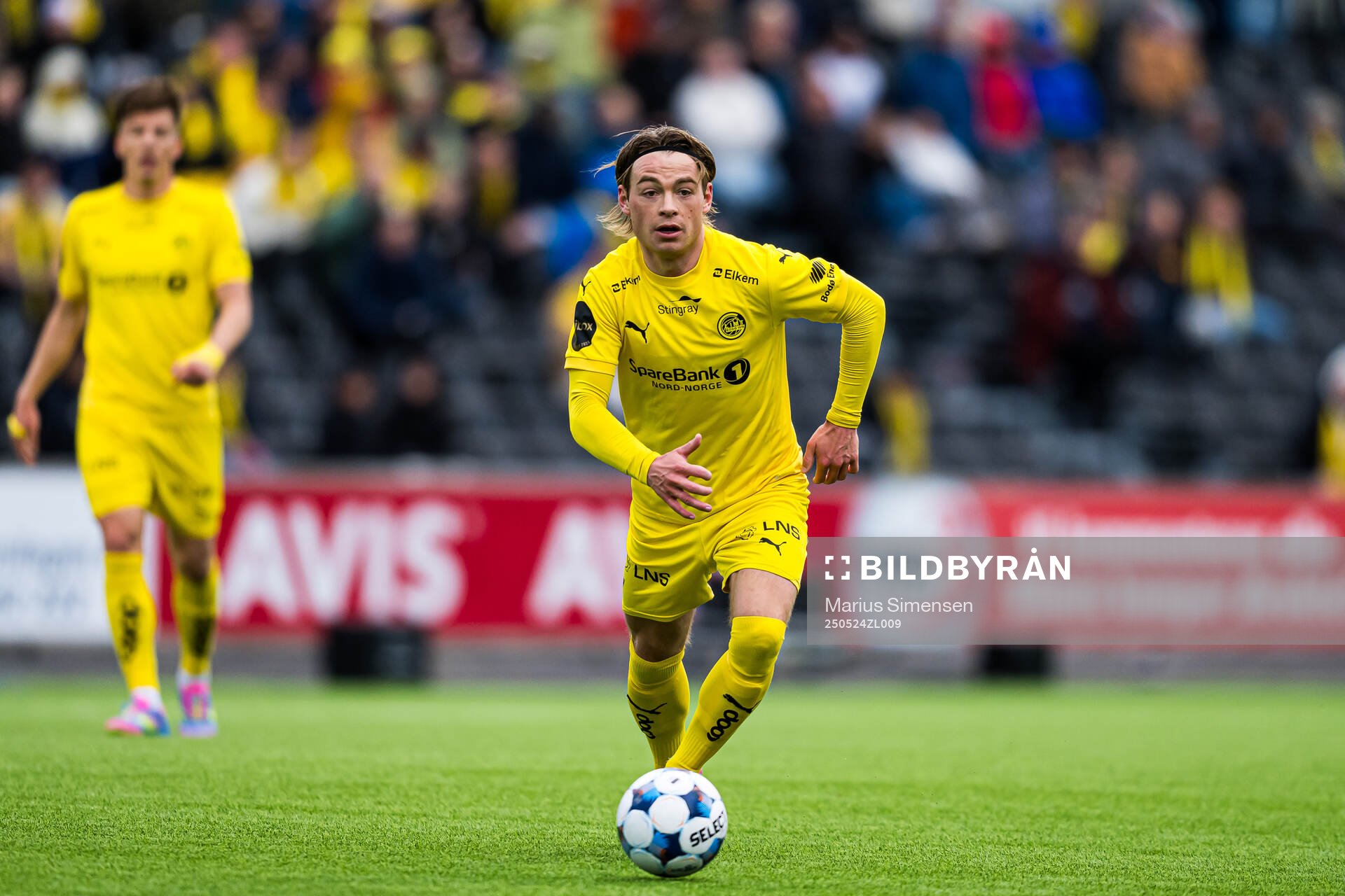 Patrick Berg of Bodø/Glimt during the Eliteserien match between Bodø/Glimt and Rosenborg on May 24, 2025 in Bodø.