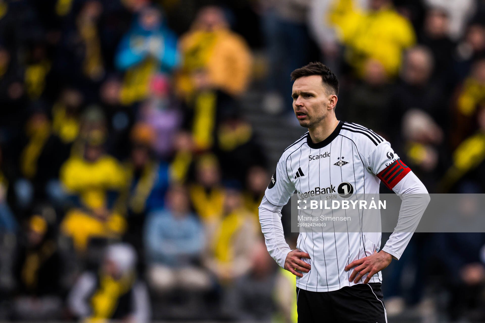 Ole Kristian Selnæs of Rosenborg looks dejected