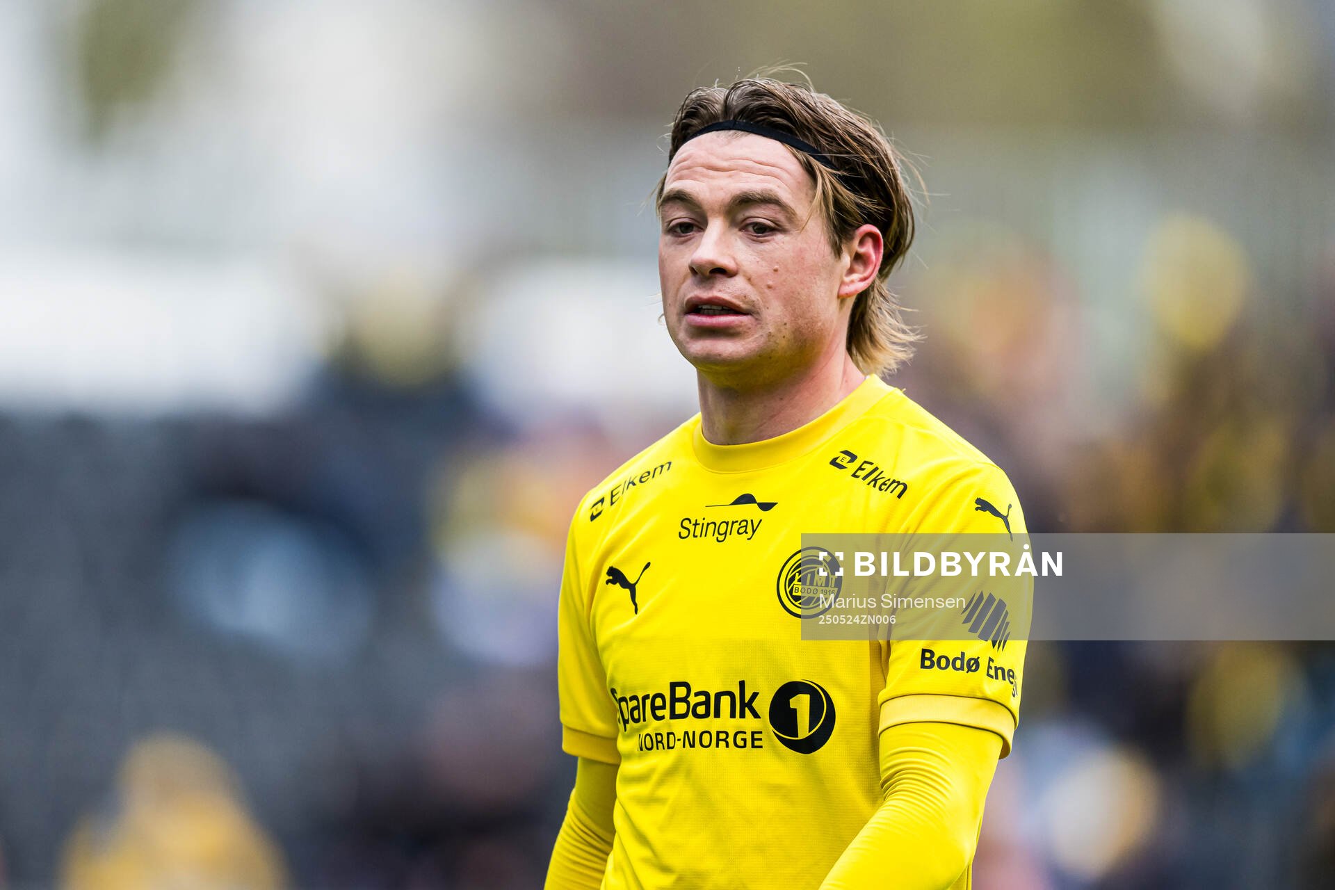 Patrick Berg of Bodø/Glimt during the Eliteserien match between Bodø/Glimt and Rosenborg on May 24, 2025 in Bodø.