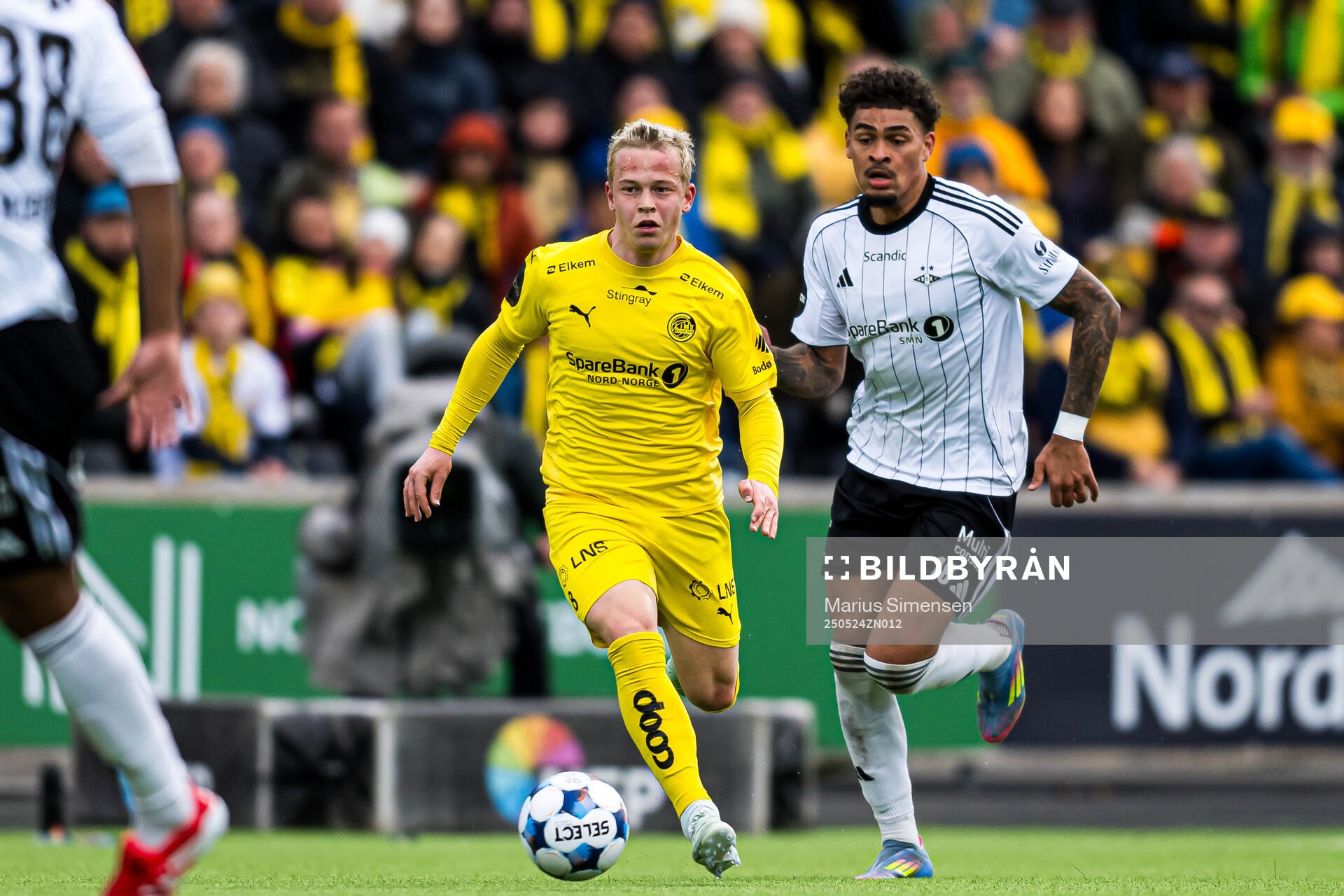 Sondre Auklend of Bodø/Glimt during the Eliteserien match between Bodø/Glimt and Rosenborg on May 24, 2025 in Bodø.