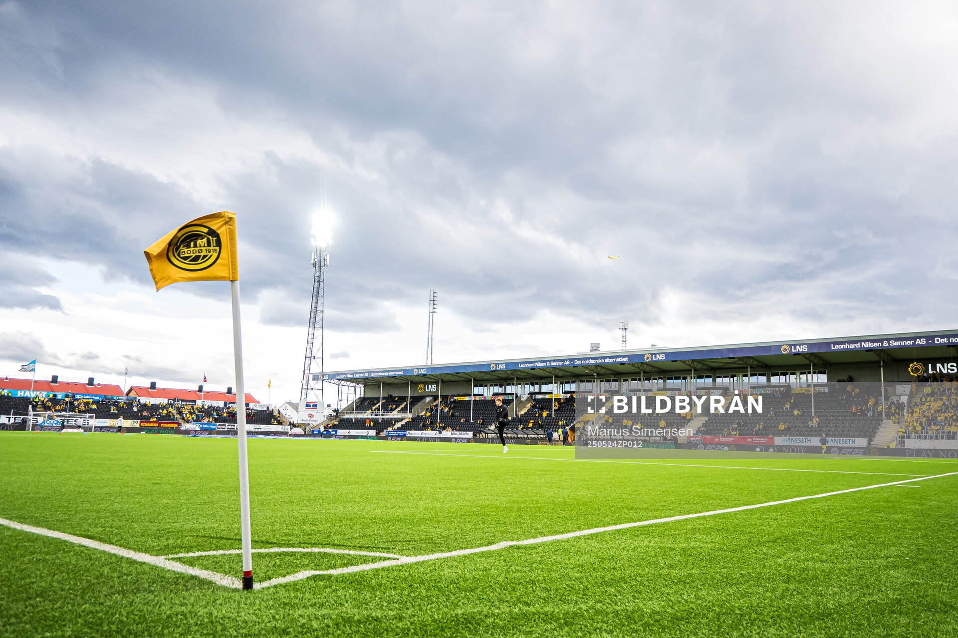 Aspmyra Stadion ahead of the Eliteserien match between Bodø/Glimt and Rosenborg on May 24, 2025 in Bodø.