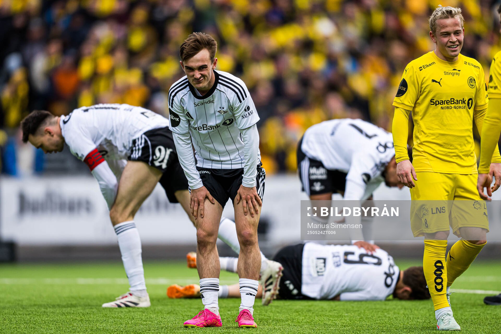 Marius Sivertsen Broholm of Rosenborg looks dejected