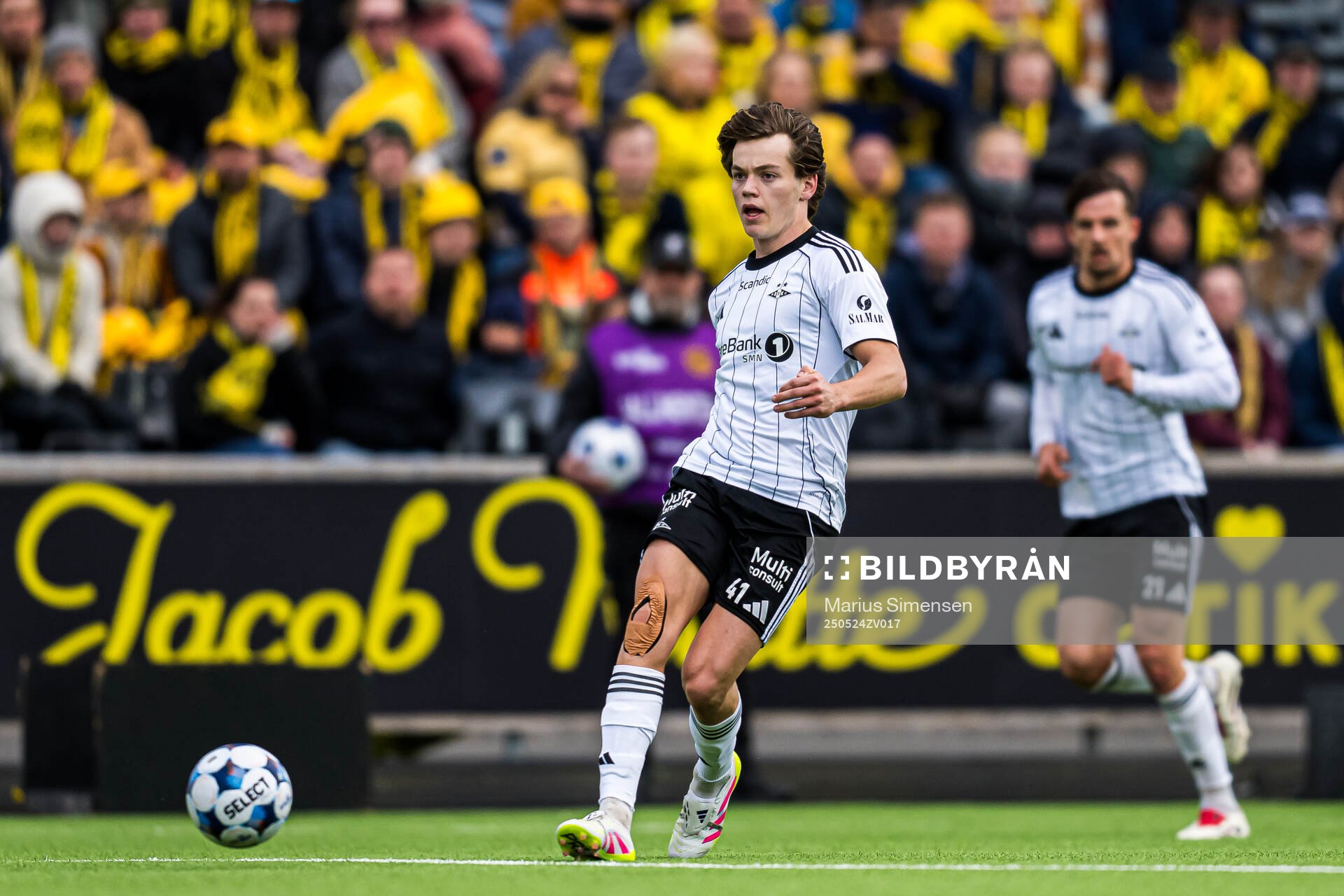 Sverre Halseth Nypan of Rosenborg during the Eliteserien match between Bodø/Glimt and Rosenborg on May 24, 2025 in Bodø.