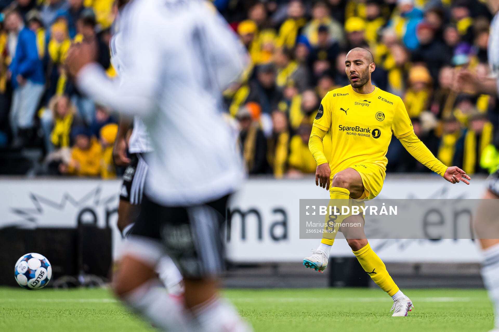 Haitam Aleesami of Bodø/Glimt during the Eliteserien match between Bodø/Glimt and Rosenborg on May 24, 2025 in Bodø.