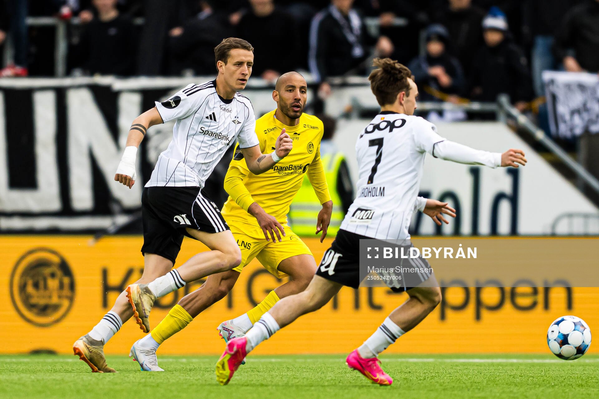 Ole Sæter of Rosenborg during the Eliteserien match between Bodø/Glimt and Rosenborg on May 24, 2025 in Bodø.