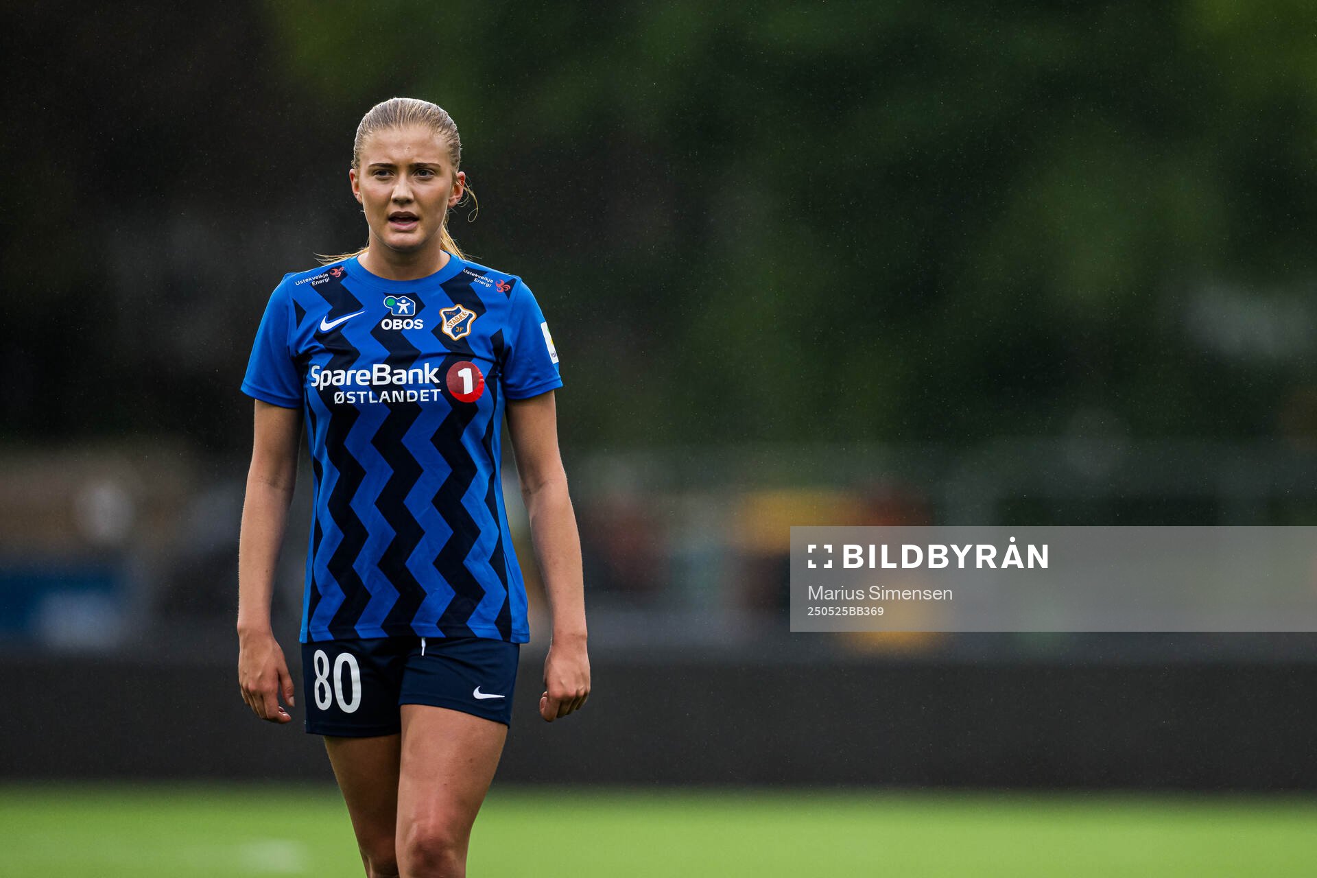 Celia Lind Halvorsen of Stabæk during the Toppserien football match between Stabæk and LSK Kvinner on May 25, 2025 in Bekkestua.
