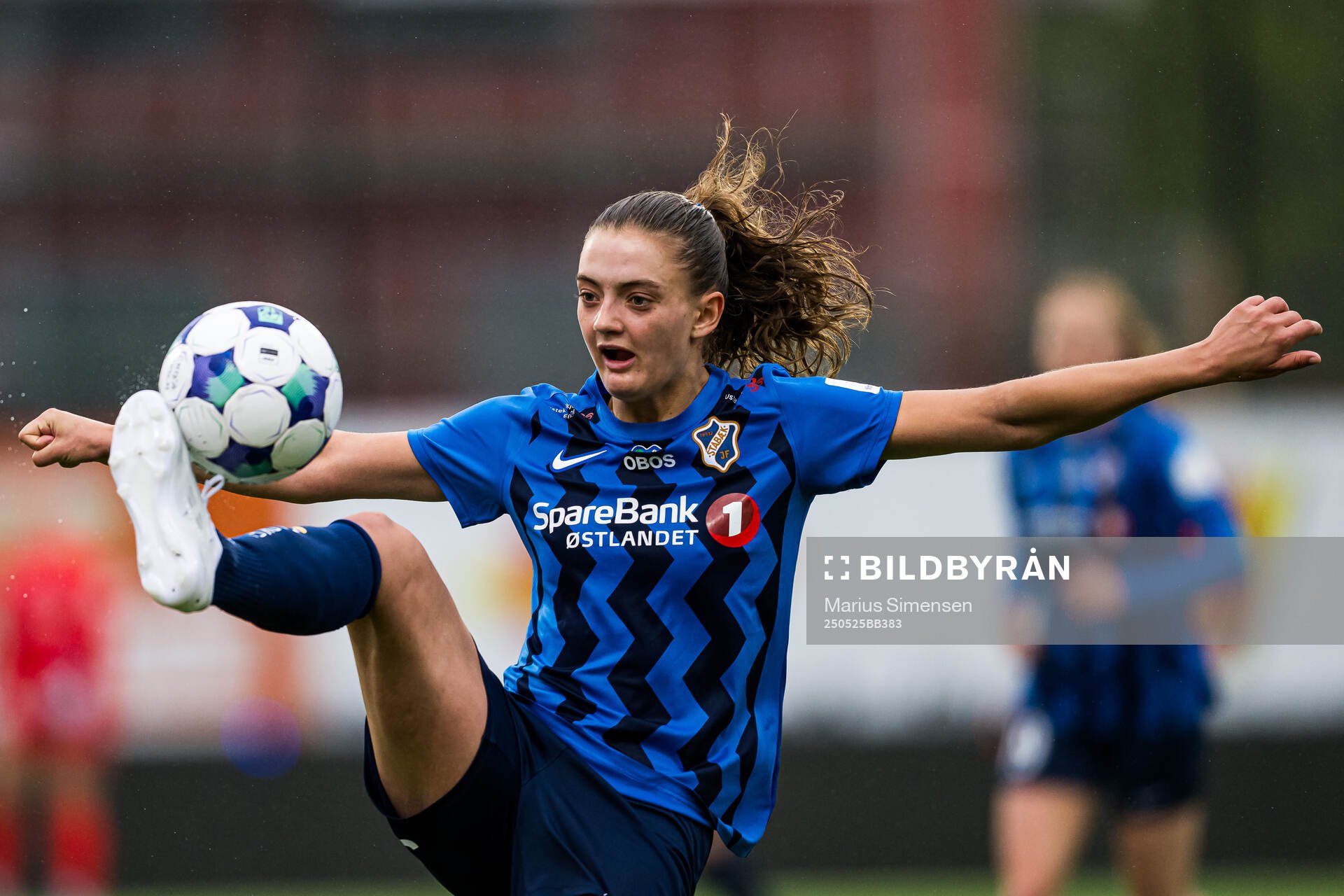 Guro Hammer Røn of Stabæk during the Toppserien football match between Stabæk and LSK Kvinner on May 25, 2025 in Bekkestua.
