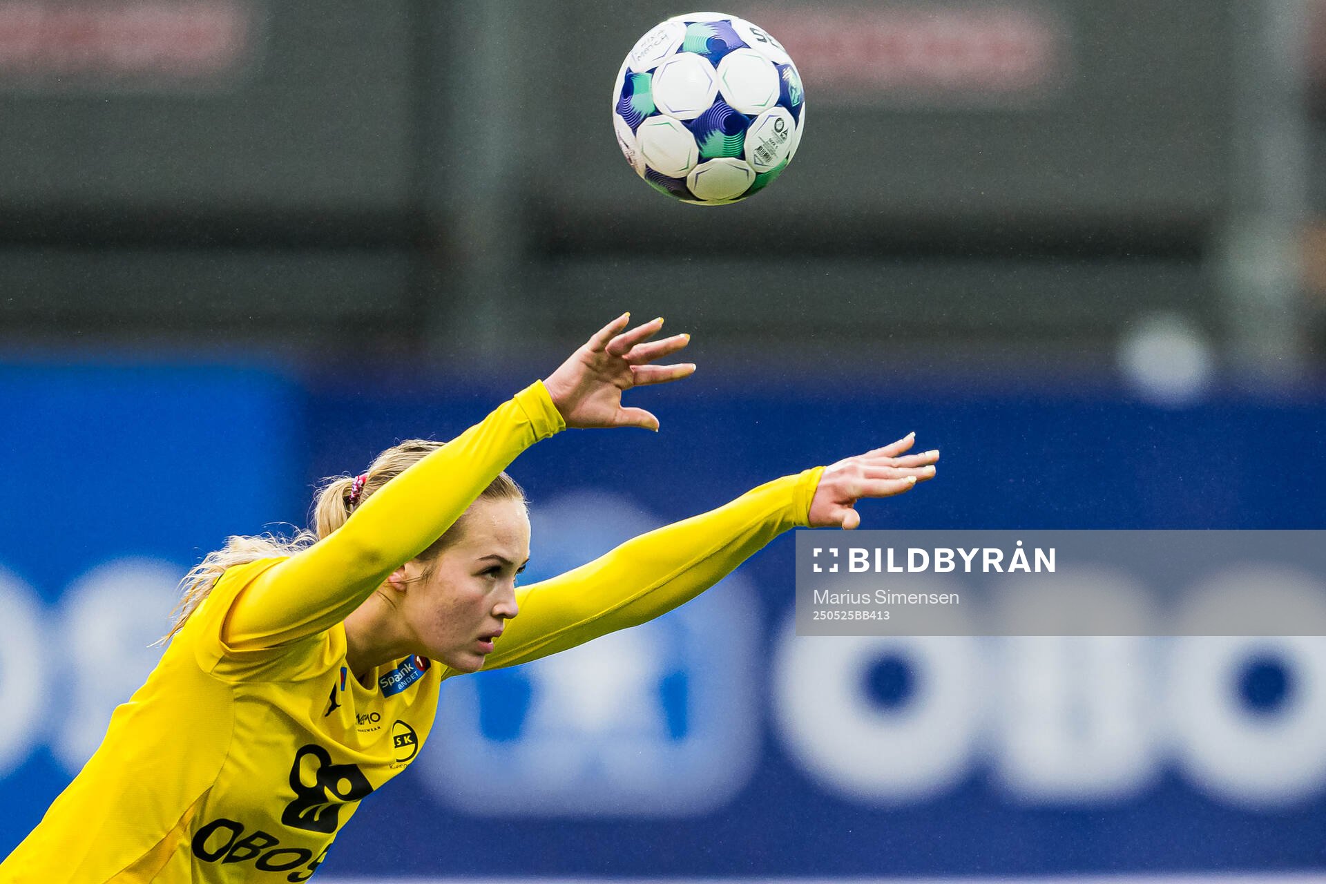 Oda Mathilde Johansen of LSK Kvinner during the Toppserien football match between Stabæk and LSK Kvinner on May 25, 2025 in Bekkestua.