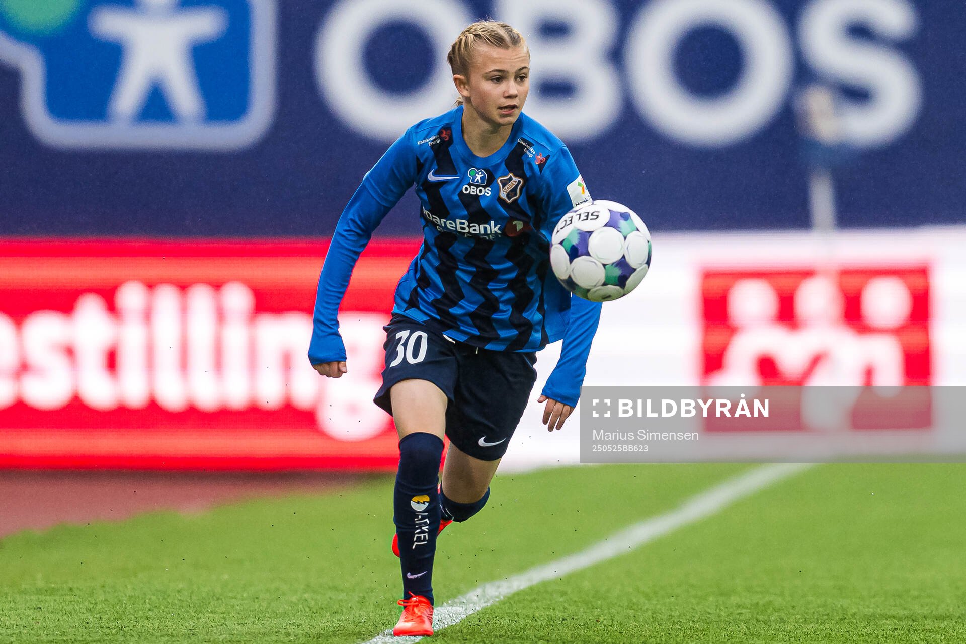 Elida Holvik Kolbjørnsen of Stabæk during the Toppserien football match between Stabæk and LSK Kvinner on May 25, 2025 in Bekkestua.